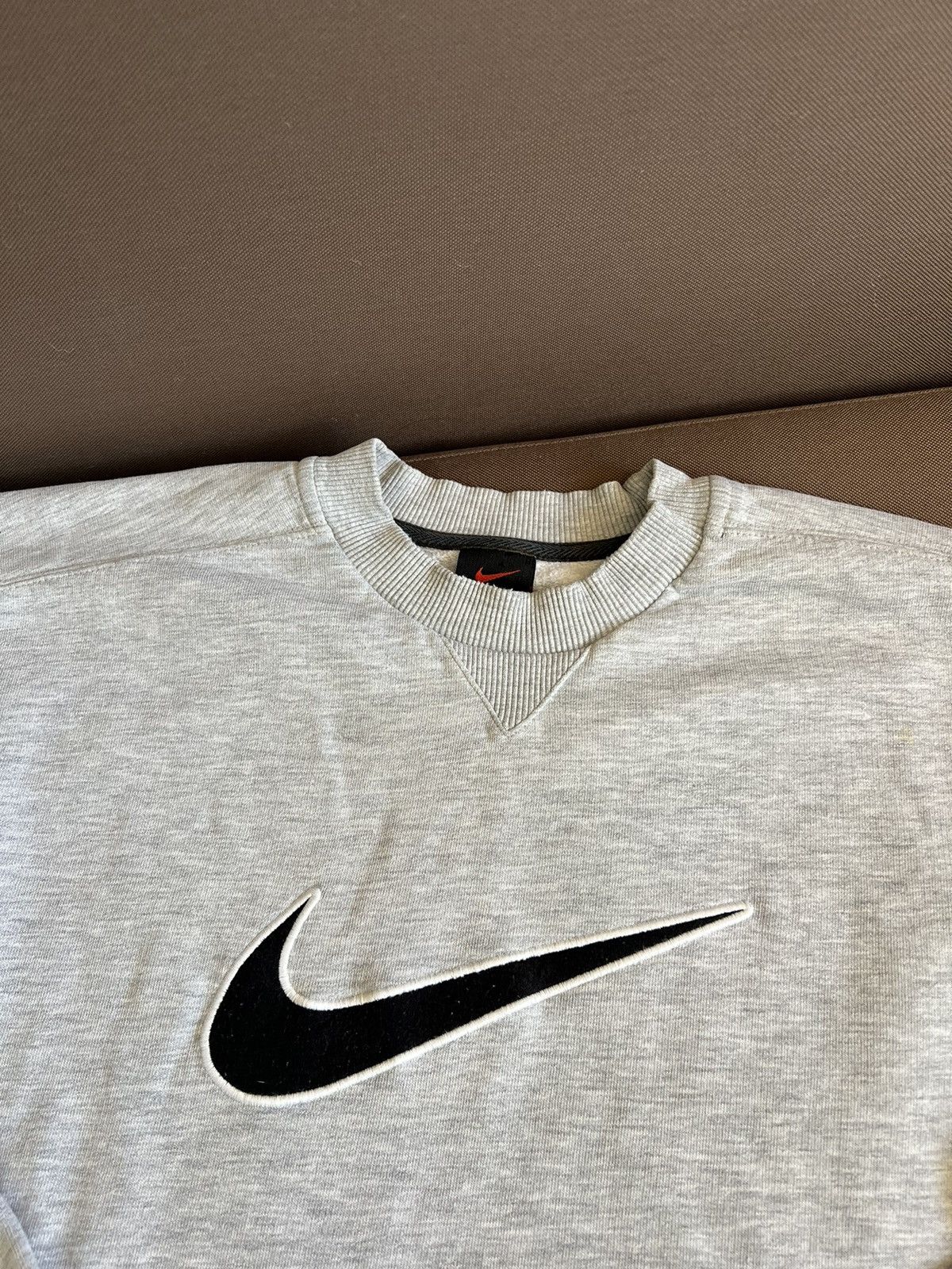 Nike × Vintage Y2K Nike Vintage Big Swoosh Sweatshirt M Size US M / EU 48-50 / 2 - 3 Thumbnail
