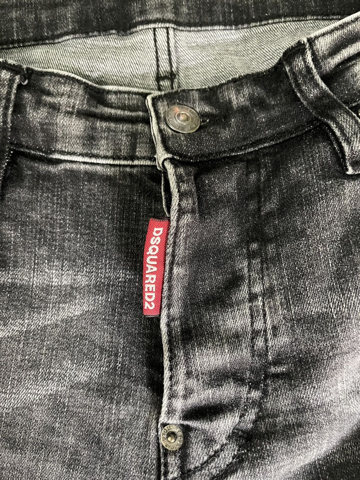 Dsquared2 Dsquared2 graphite black faded denim shorts Size US 33 - 5 Thumbnail
