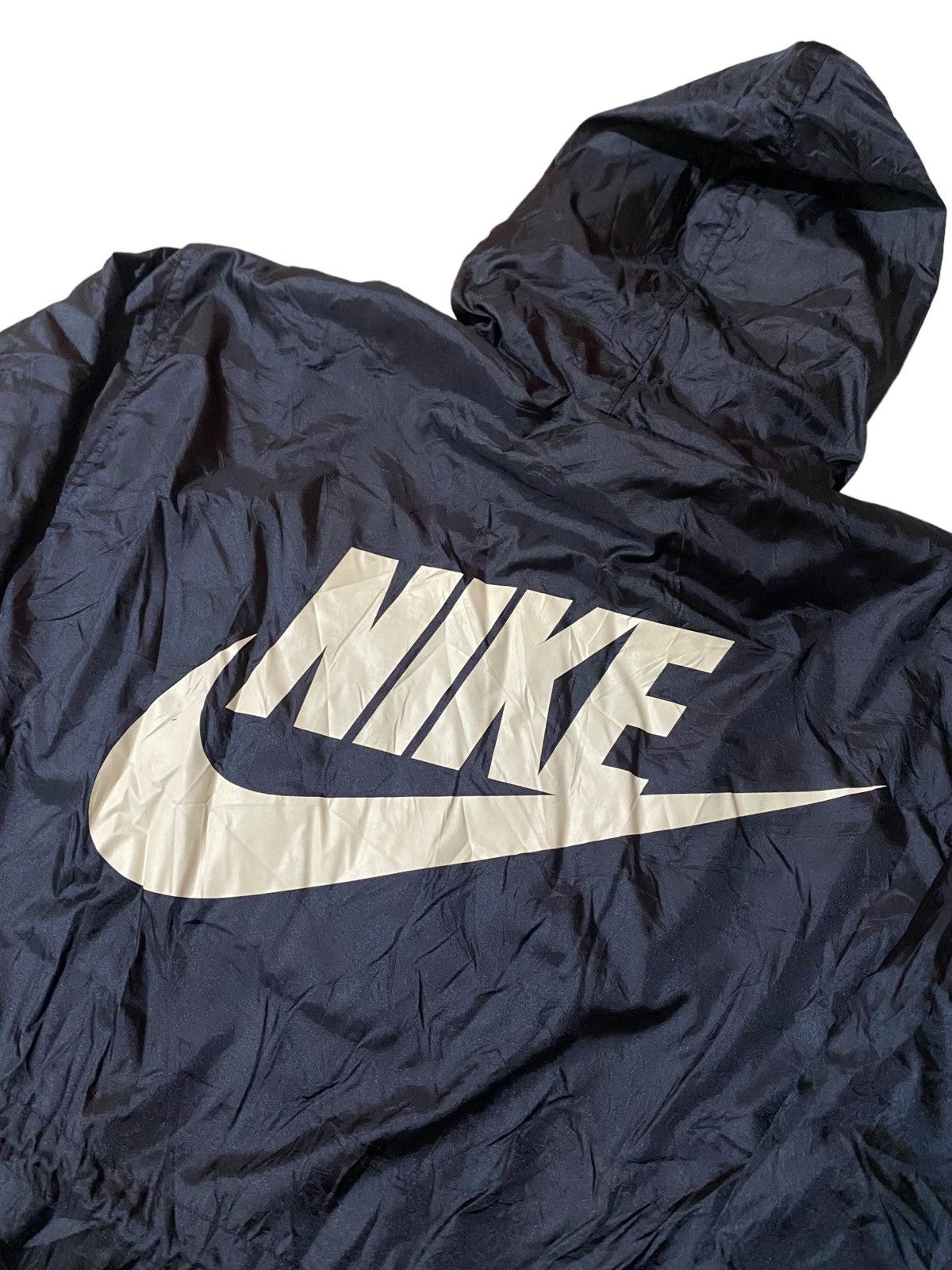 Nike × Vintage Vintage Nike Big Logo Fur Hoodie Jacket Size US L / EU 52-54 / 3 - 7 Thumbnail