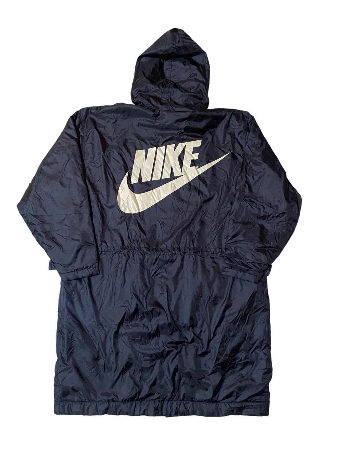 Nike × Vintage Vintage Nike Big Logo Fur Hoodie Jacket Size US L / EU 52-54 / 3 - 2 Thumbnail