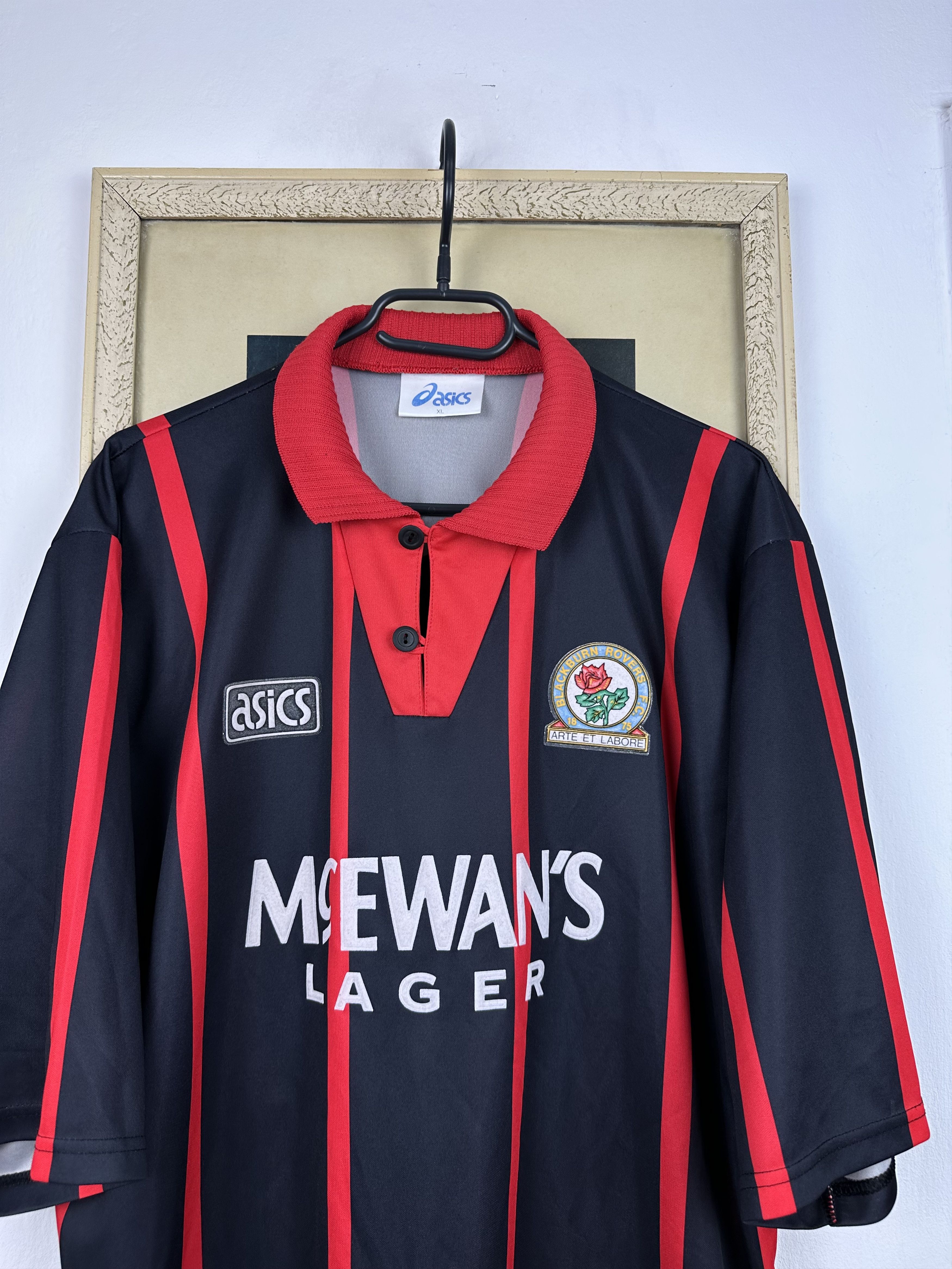 Vintage Blackburn Rovers Away football shirt 1994 Soccer Jersey Rare Size US XL / EU 56 / 4 - 2 Thumbnail