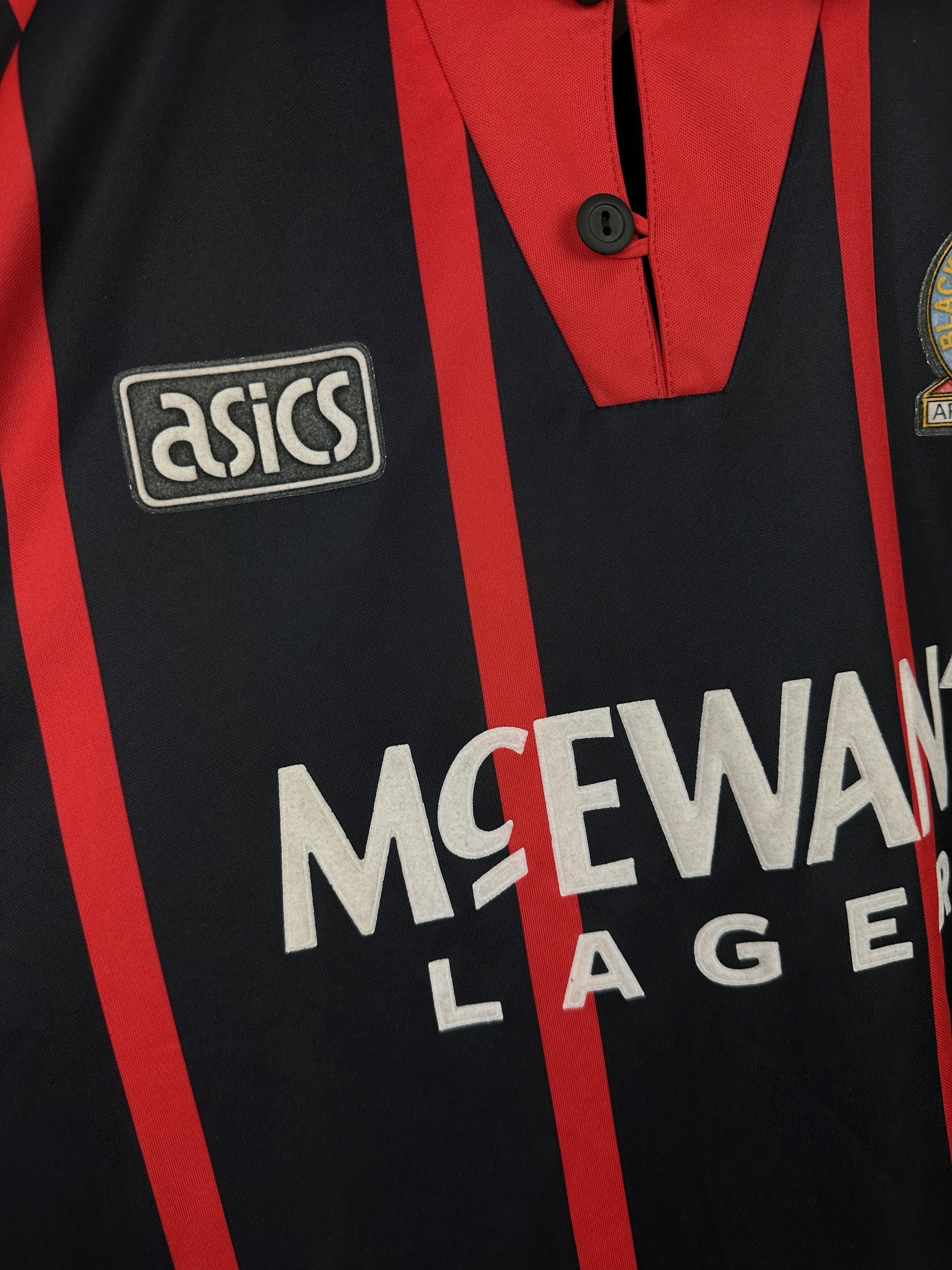 Vintage Blackburn Rovers Away football shirt 1994 Soccer Jersey Rare Size US XL / EU 56 / 4 - 7 Thumbnail