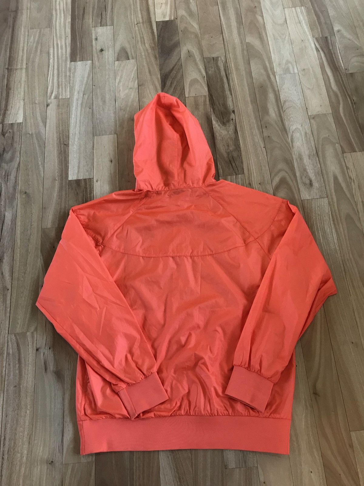 Nike × Vintage Vintage Nike Sportswear Neon Orange Zip Up WindbreakerJacket Size US L / EU 52-54 / 3 - 4 Thumbnail