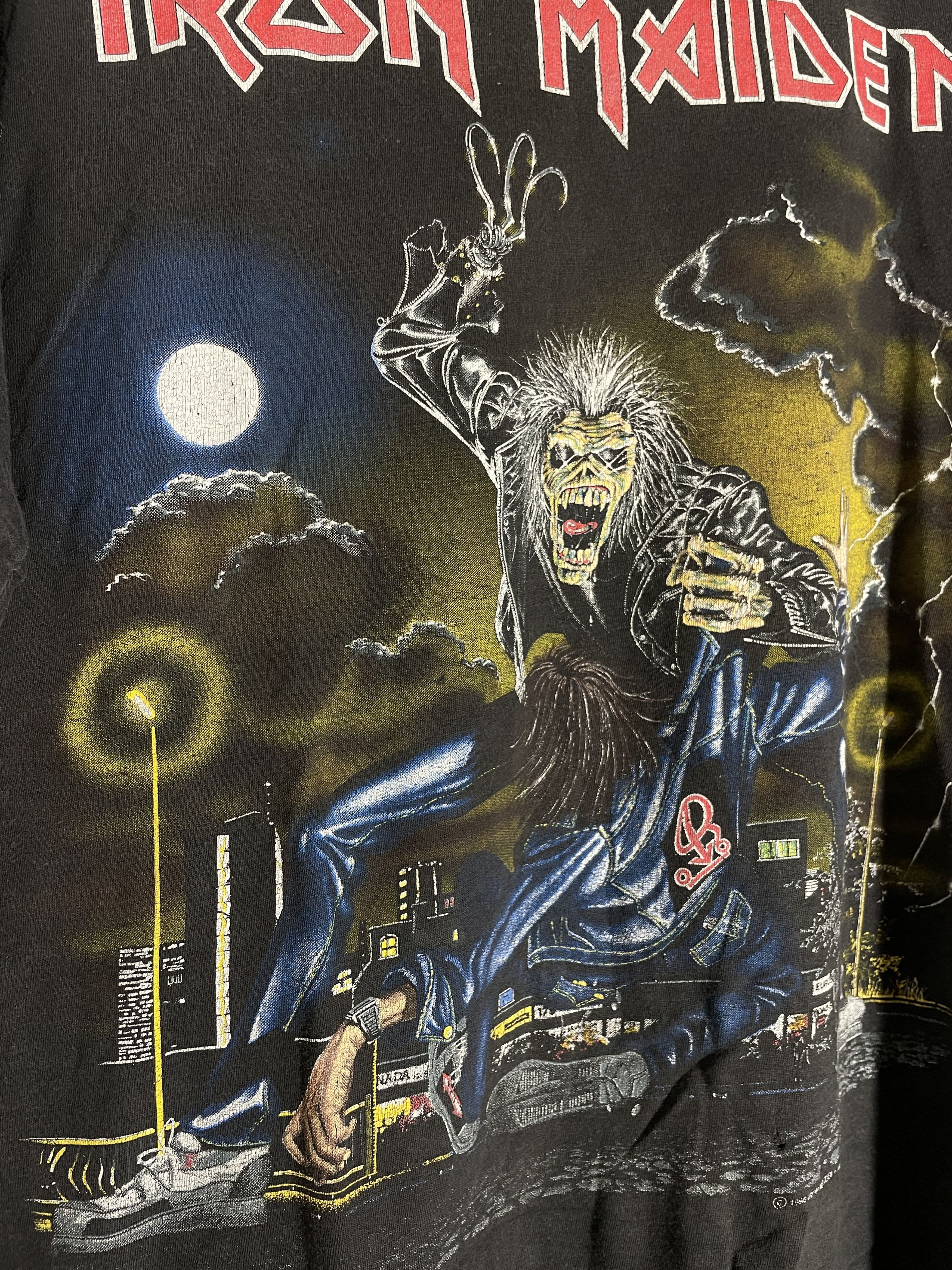 Band Tees Vintage 90s Iron maiden No prayer on the road tour 1990 tee Size US L / EU 52-54 / 3 - 4 Thumbnail