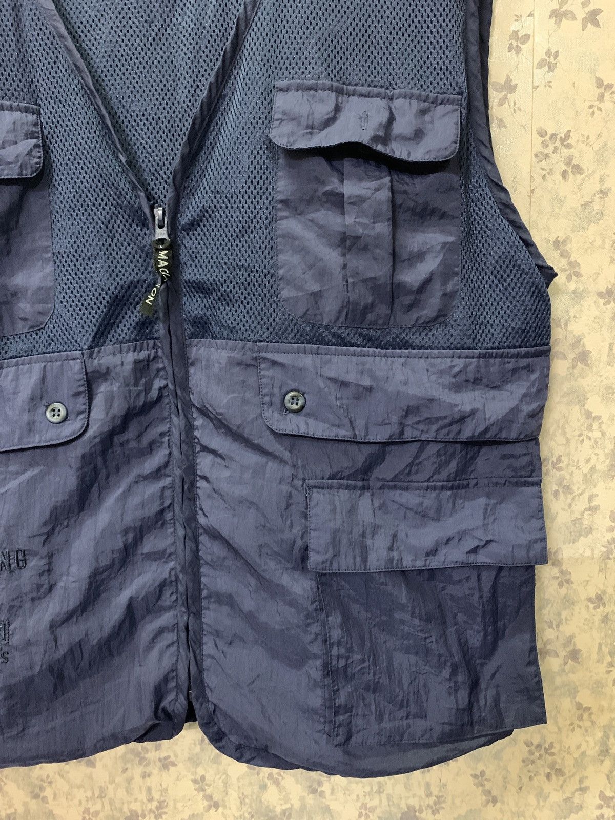 Other Vintage Japanese Magicson Tactical Fishing Knit Mesh Vest Size US L / EU 52-54 / 3 - 3 Thumbnail