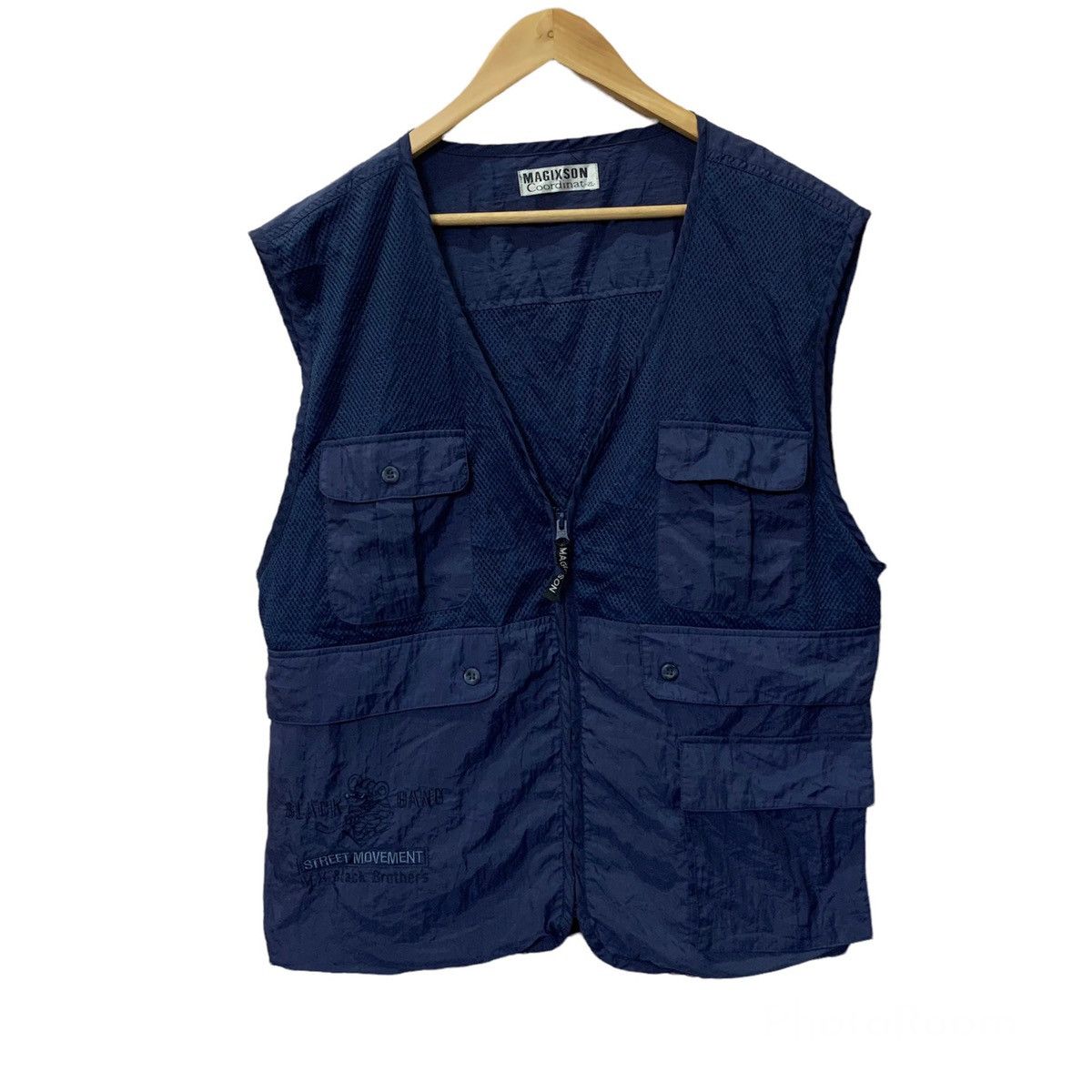 Other Vintage Japanese Magicson Tactical Fishing Knit Mesh Vest Size US L / EU 52-54 / 3 - 1 Thumbnail