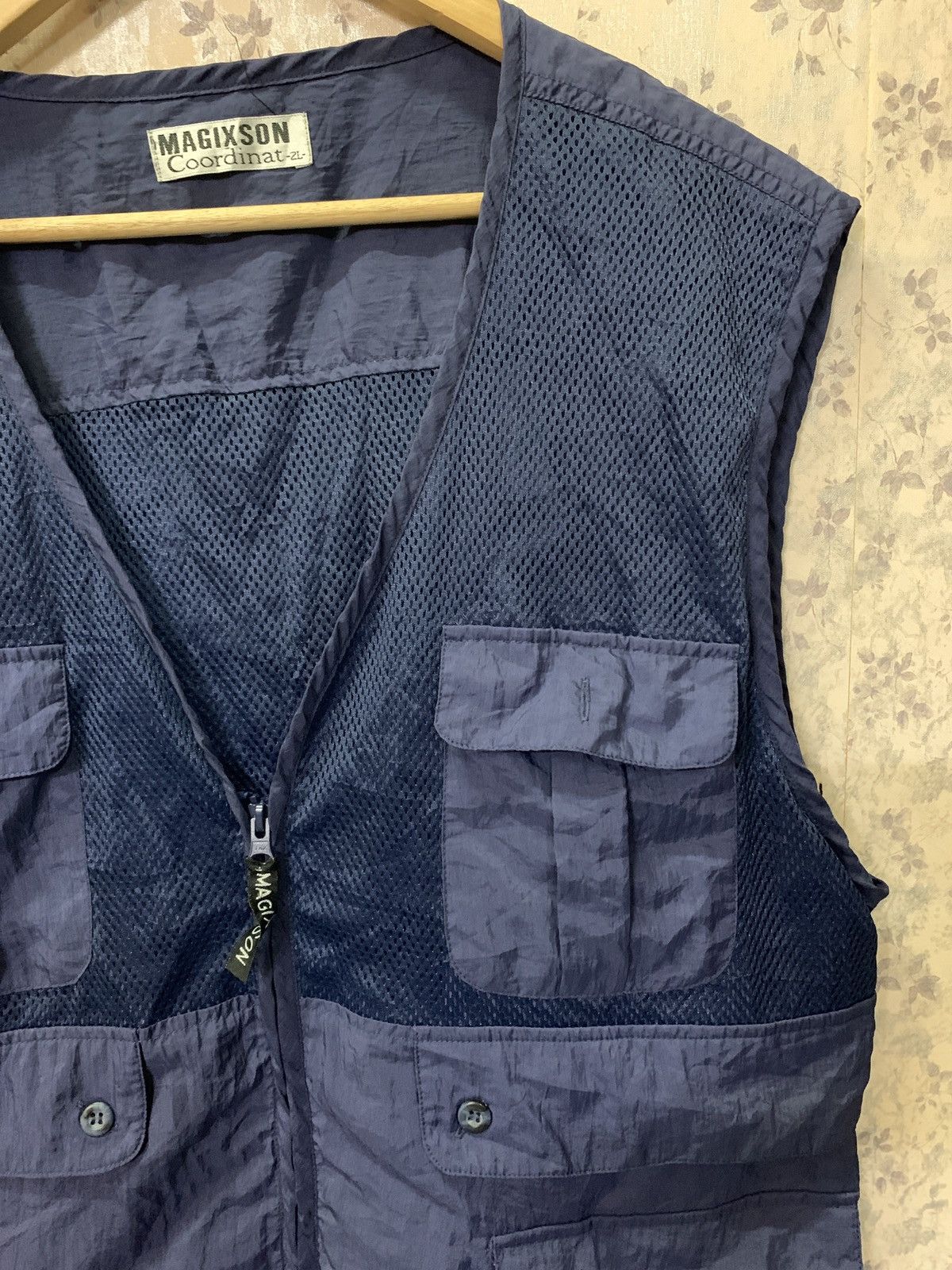 Other Vintage Japanese Magicson Tactical Fishing Knit Mesh Vest Size US L / EU 52-54 / 3 - 2 Thumbnail