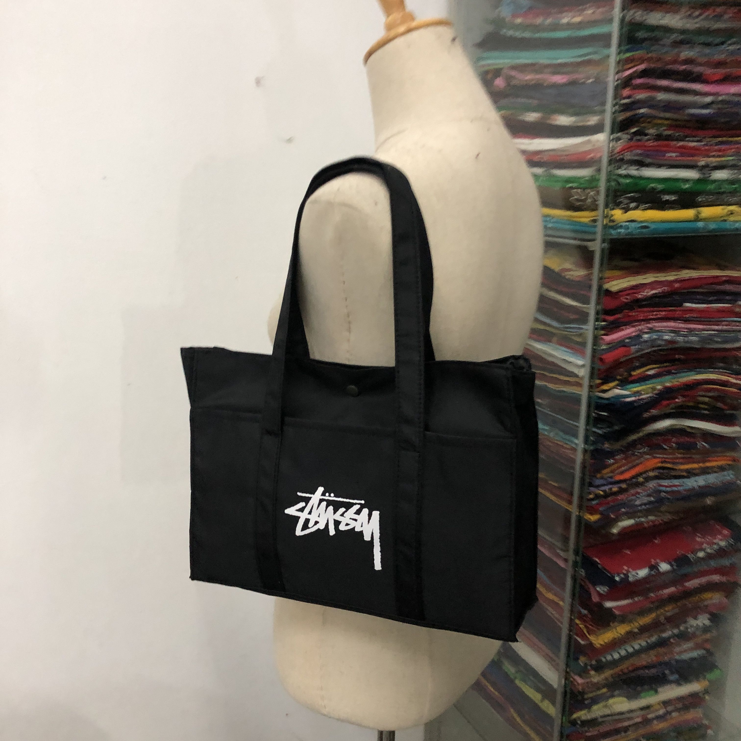 Stussy AUTHENTIC 🇯🇵 Stussy Magazine Military Colour Tote Bag Size ONE SIZE - 5 Thumbnail
