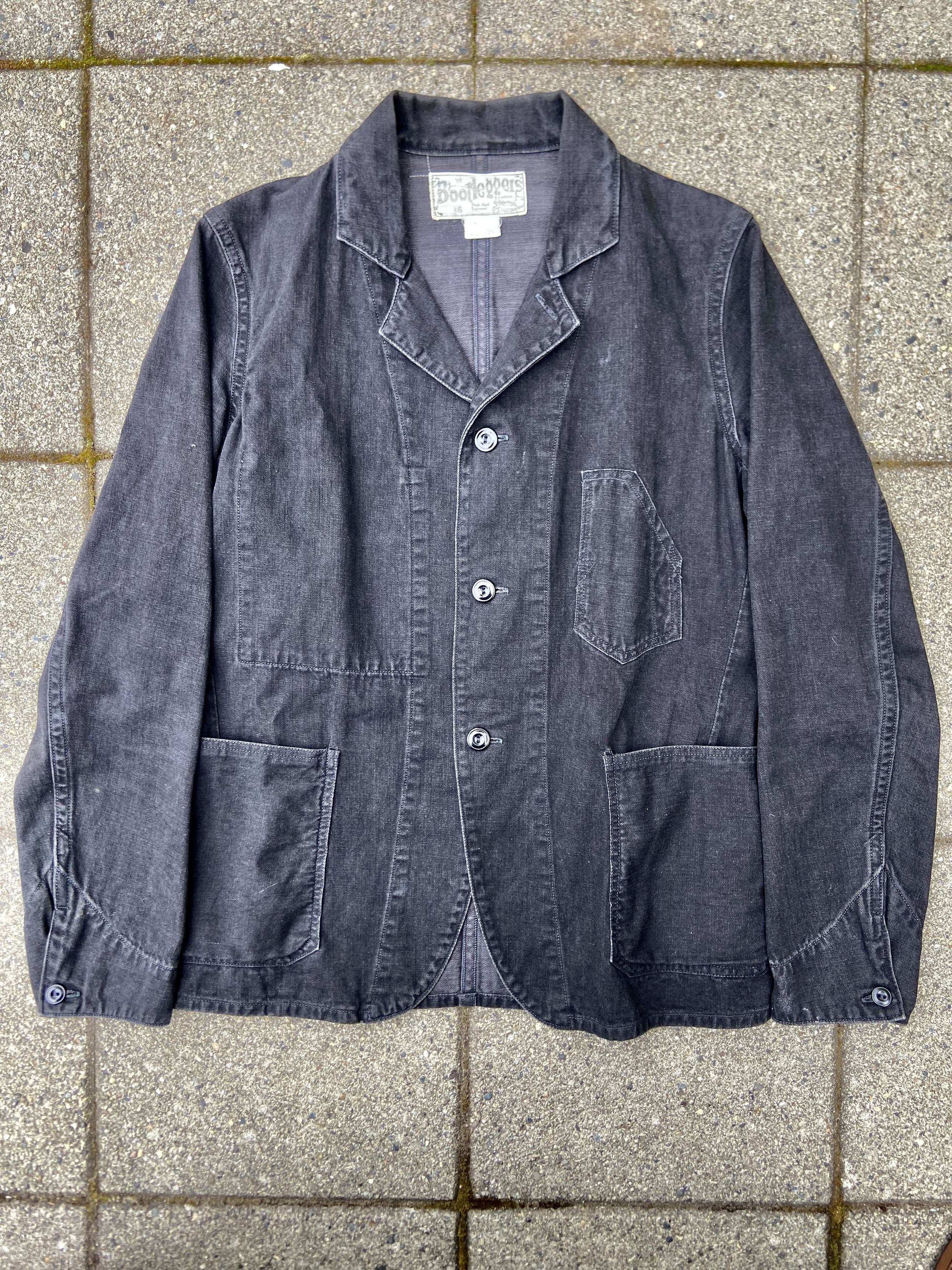 Freewheelers Freewheelers Black Cotton Conductor Jacket Chore Coat