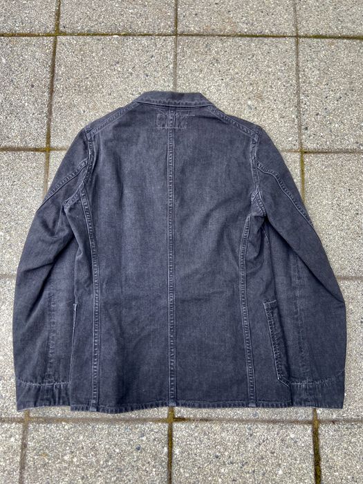 Freewheelers Freewheelers Black Cotton Conductor Jacket Chore Coat