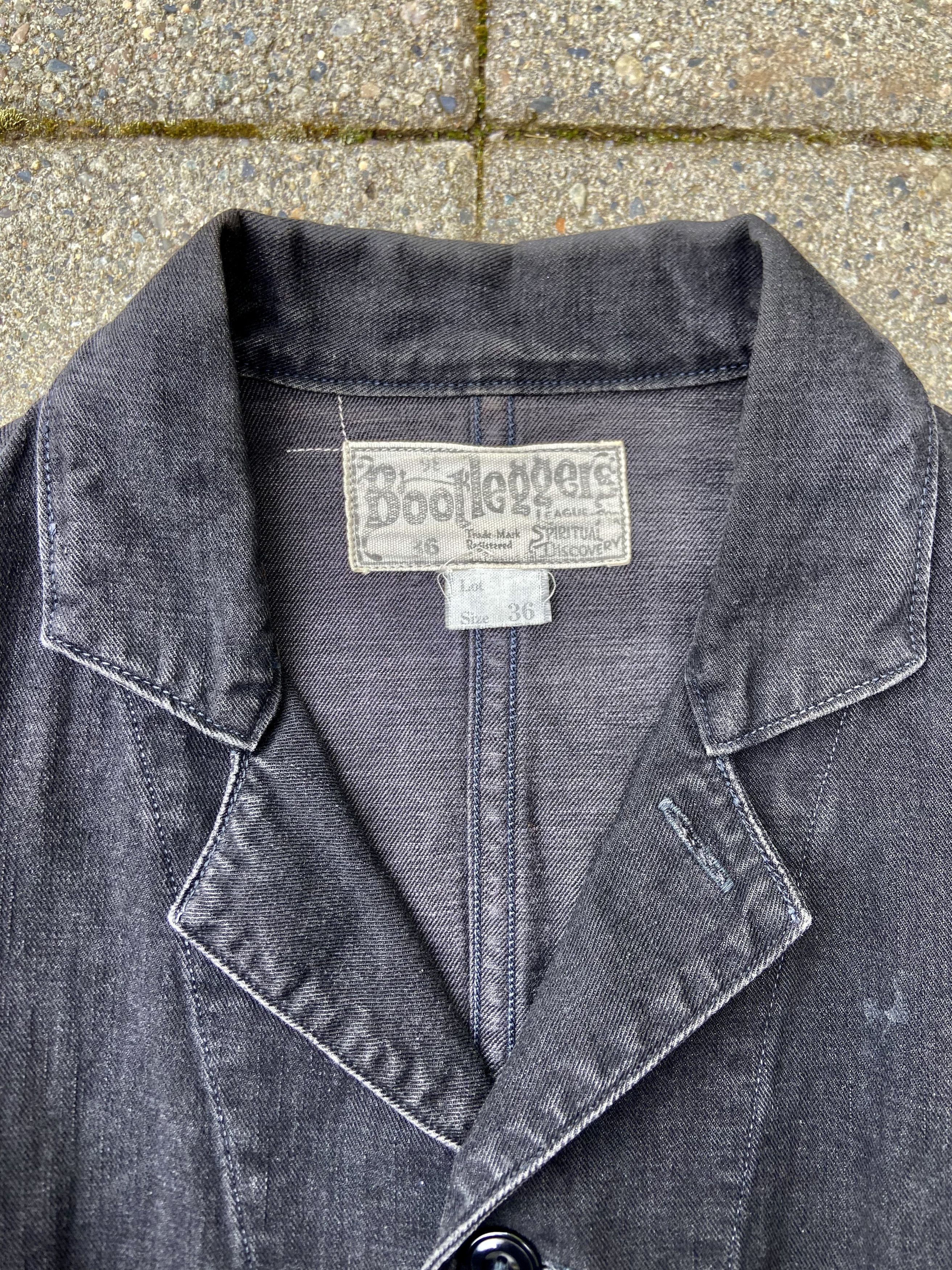 Freewheelers Freewheelers Black Cotton Conductor Jacket Chore Coat 36 Size US S / EU 44-46 / 1 - 2 Thumbnail