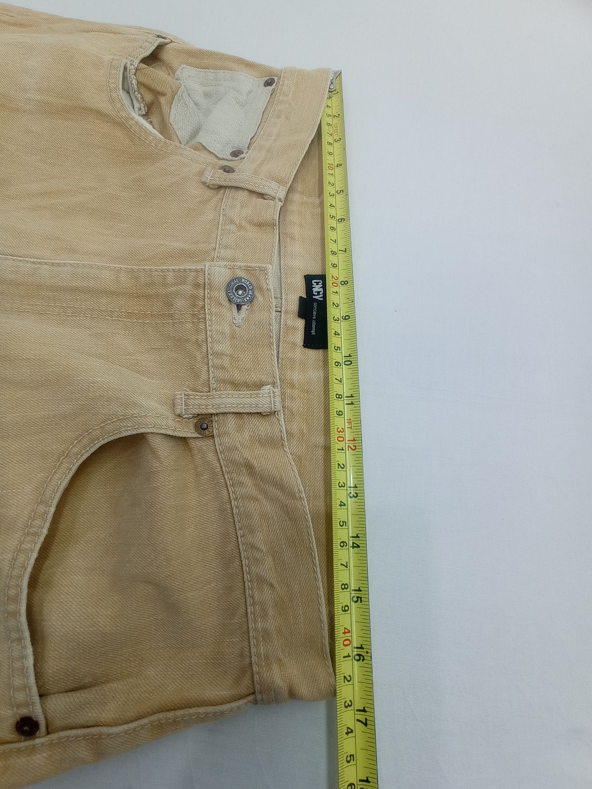 Other Concave Attempt Buckle Back Faded Brown Pants Size US 33 - 21 Thumbnail