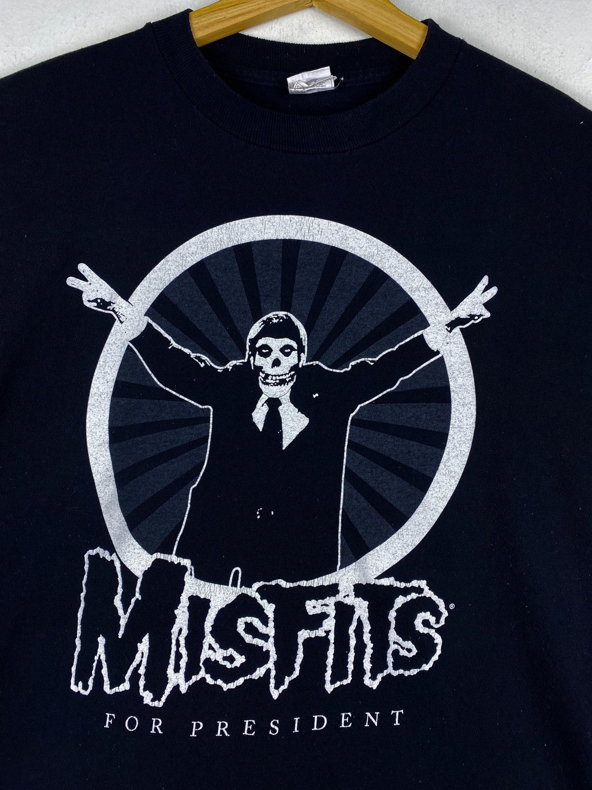 Band Tees Vintage Misfits For President Punk Rock Band Tees T Shirt Size US M / EU 48-50 / 2 - 6 Thumbnail