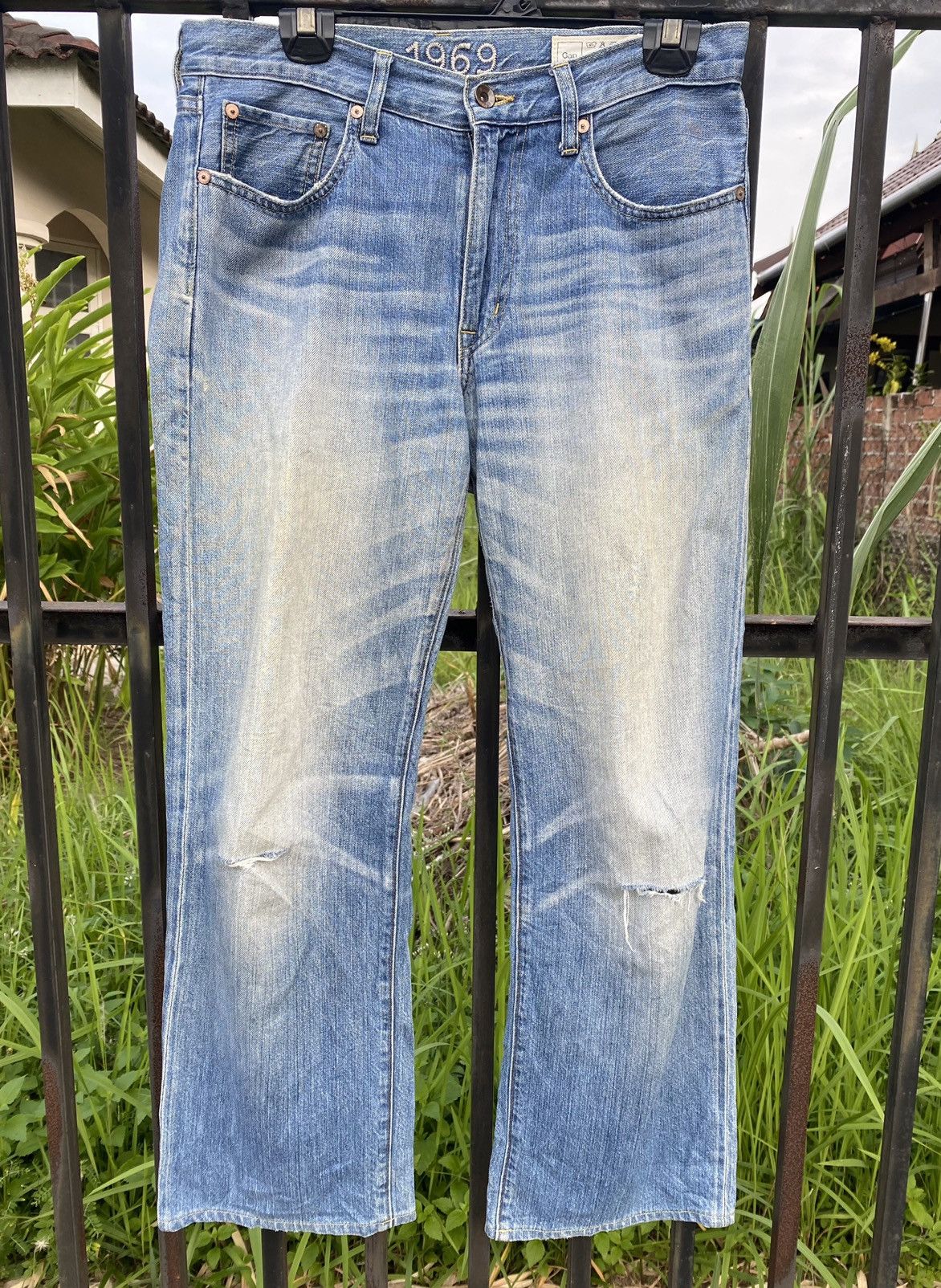 Gap OFFER 🔥 Vintage Distressed Gap 1969 Denim Jeans Size US 30 / EU 46 - 1 Thumbnail