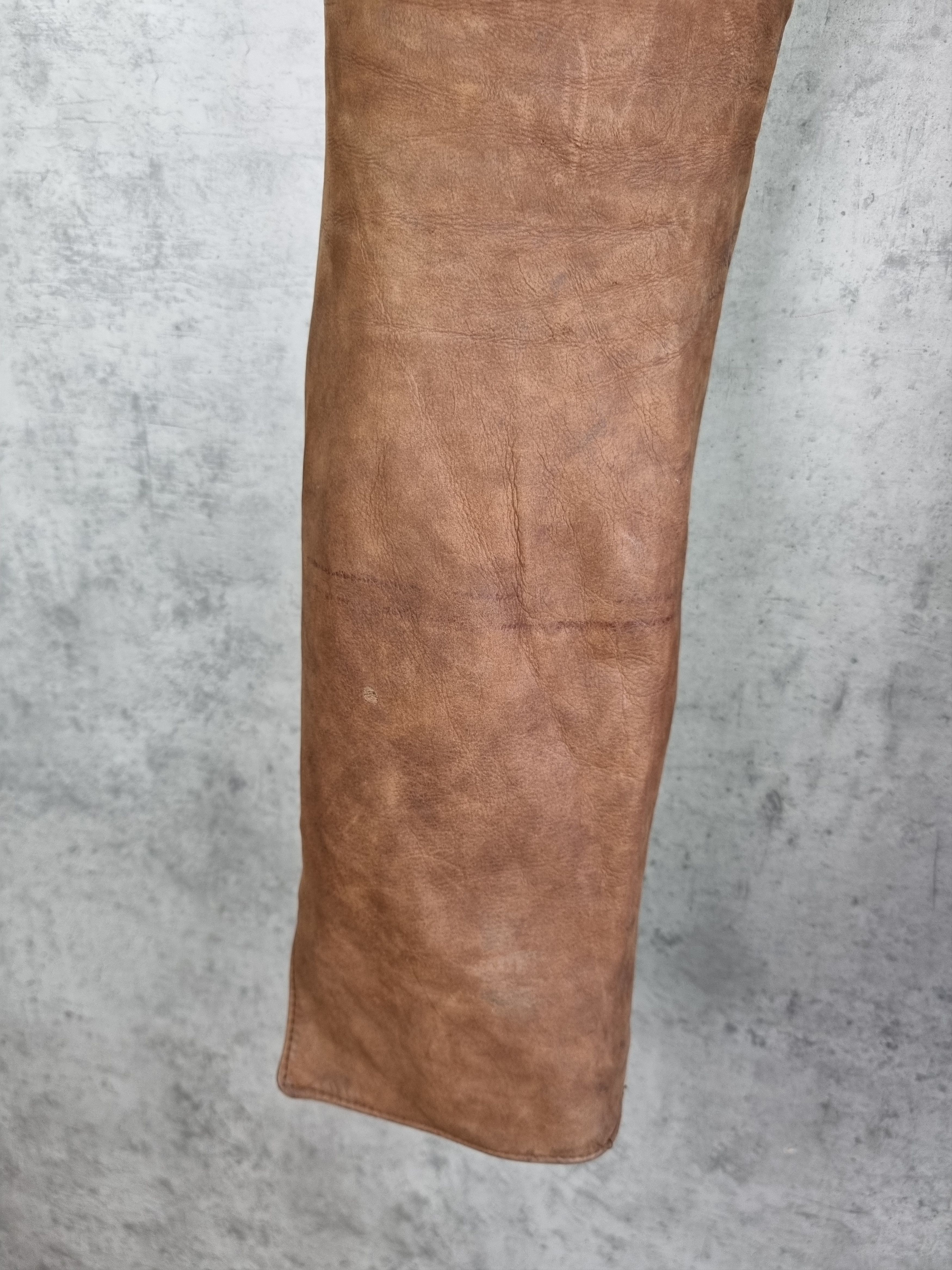 Cowboy Equipment 90s Rare Admont Suede Cowboy Leather Vintage Pants Size 25" / US 0 / IT 36 - 17 Thumbnail