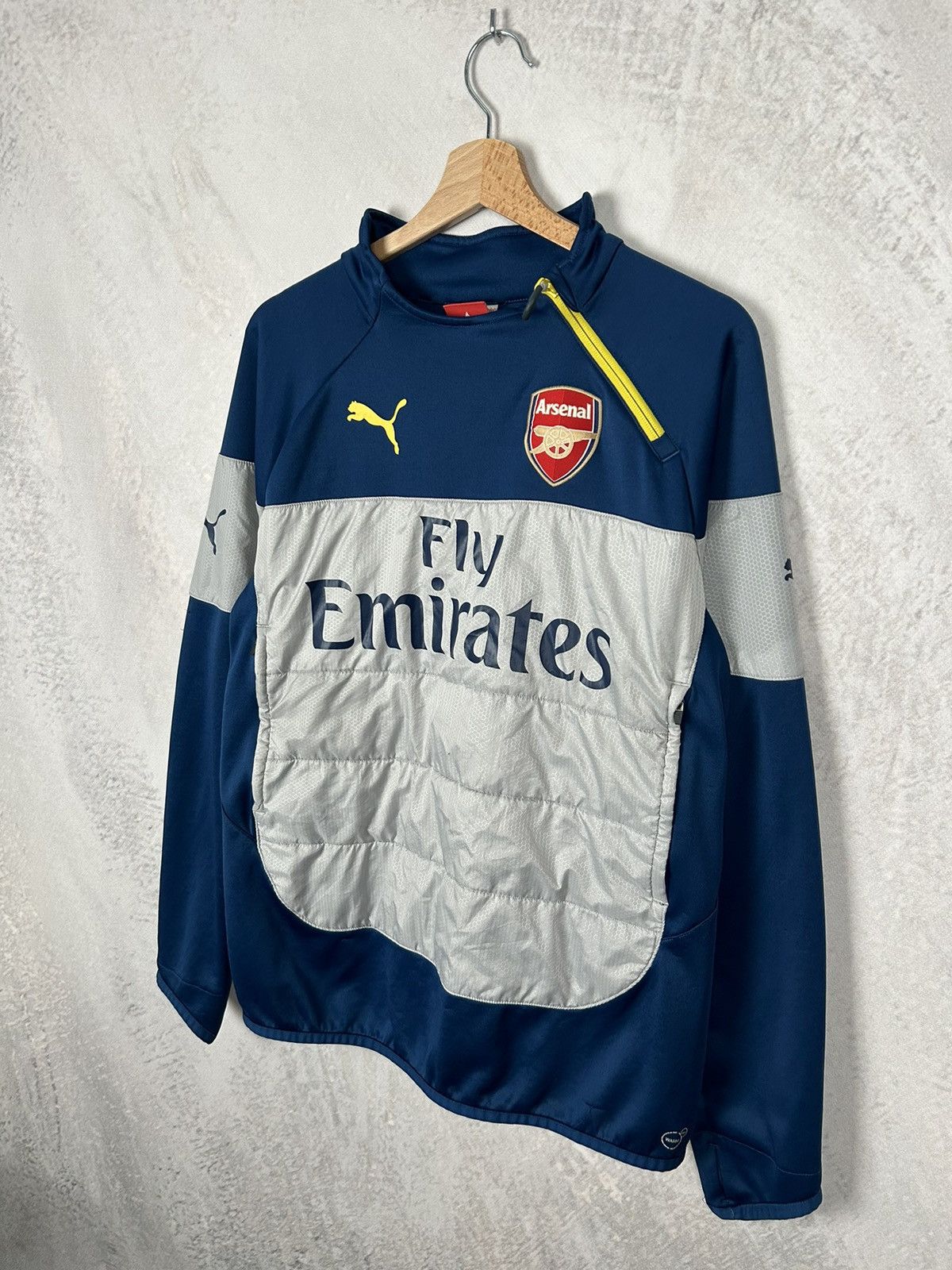 Puma Vintage Arsenal London Soccer Jersey Sweatshirt Football Size US M / EU 48-50 / 2 - 2 Thumbnail