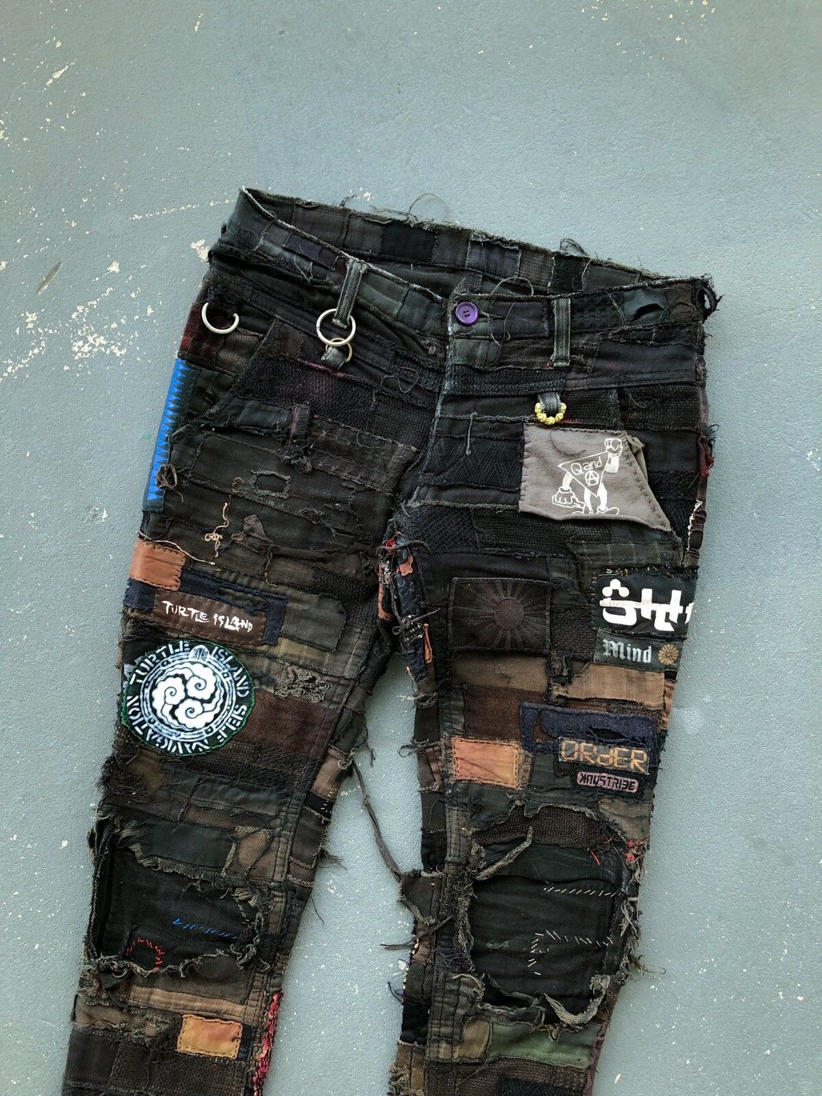 Japanese Brand Handmade Crust Punk Pants by Hiro (Kidill) W26