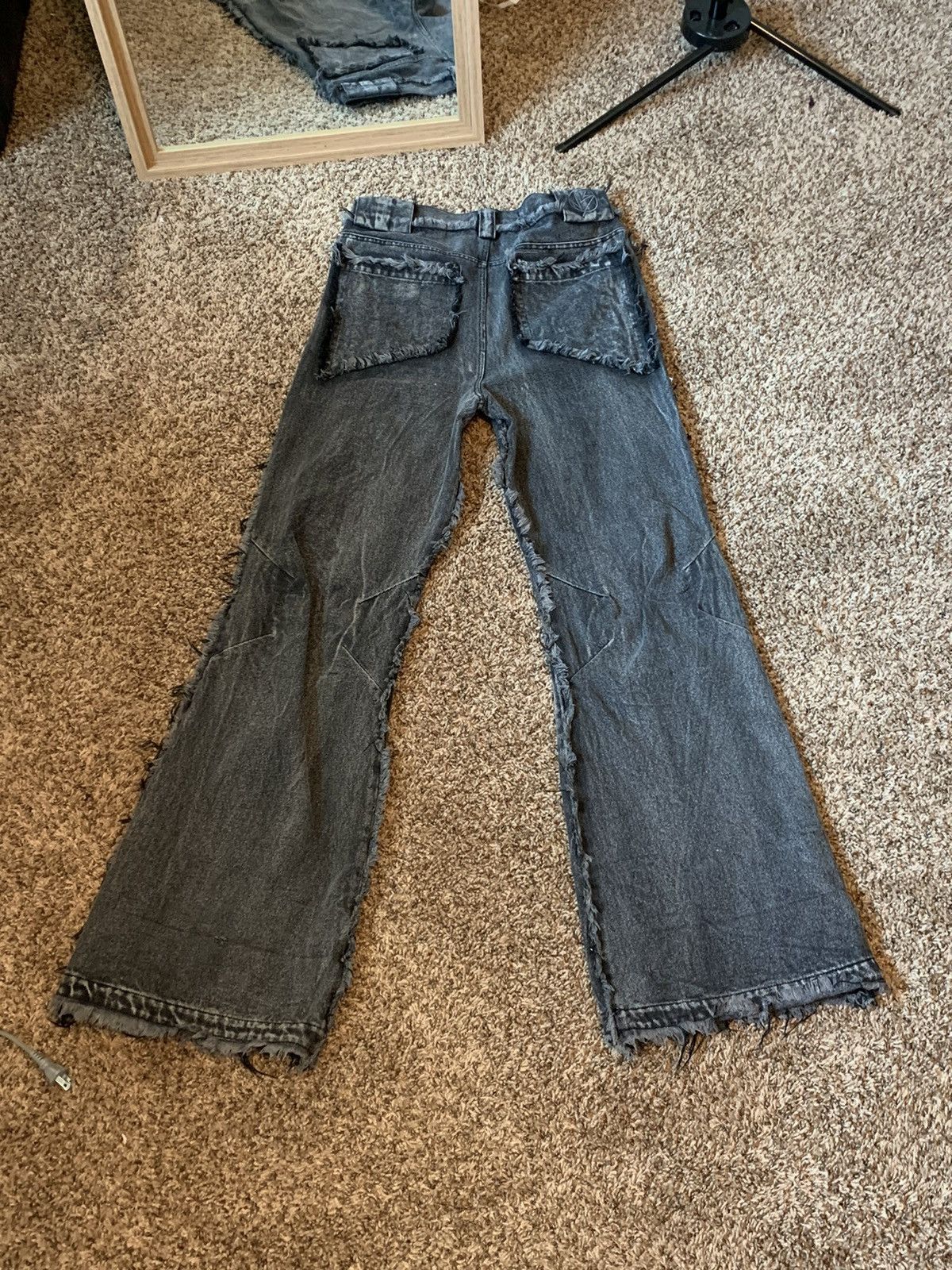 No Faith Studios NoFaithStudios Distressed Flair Denim Size US 32 / EU 48 - 2 Thumbnail