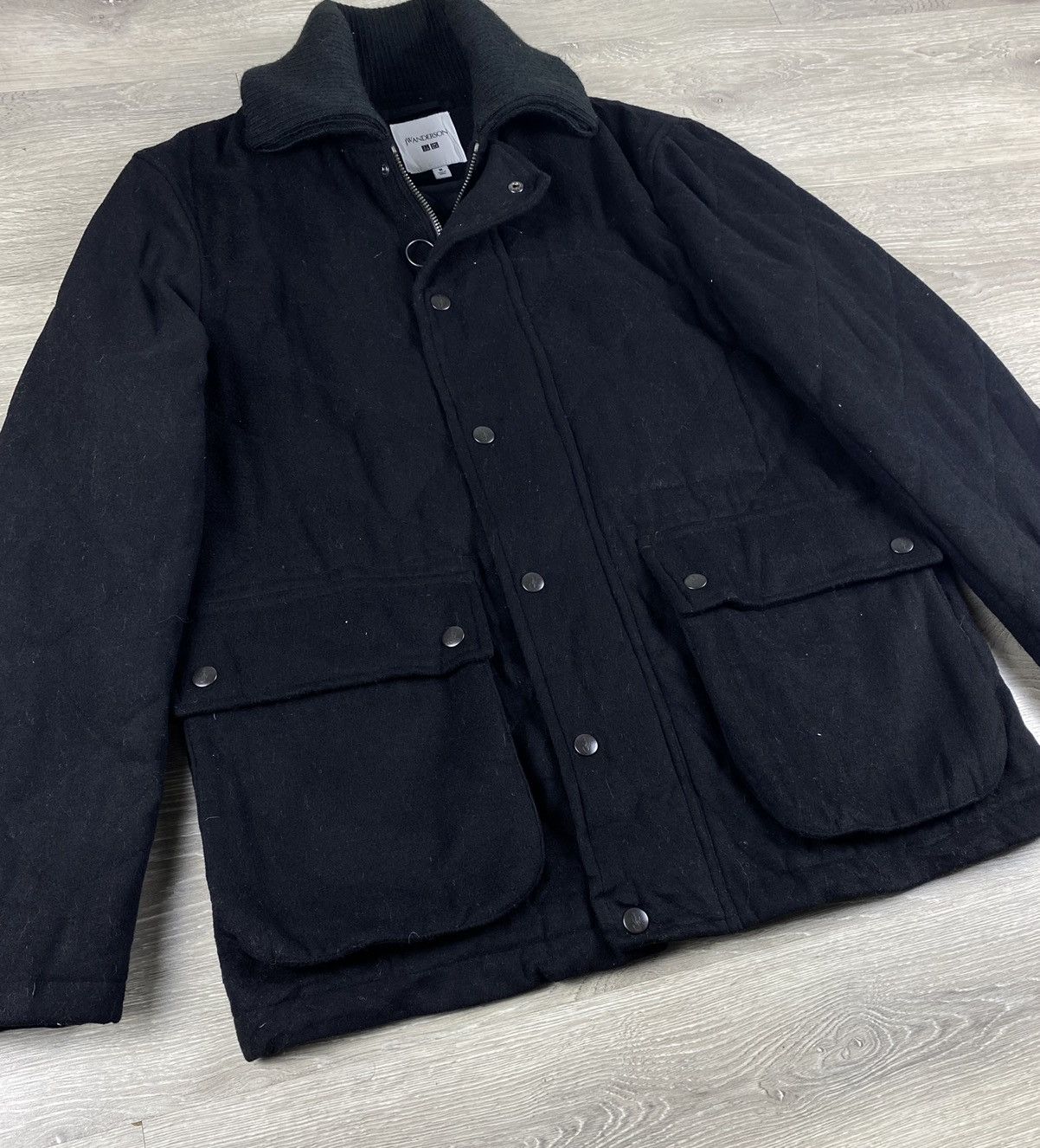 JW Anderson × Uniqlo J. W. Anderson X Uniqlo Quilted Double Pocket Wool Jacket Size US M / EU 48-50 / 2 - 2 Thumbnail