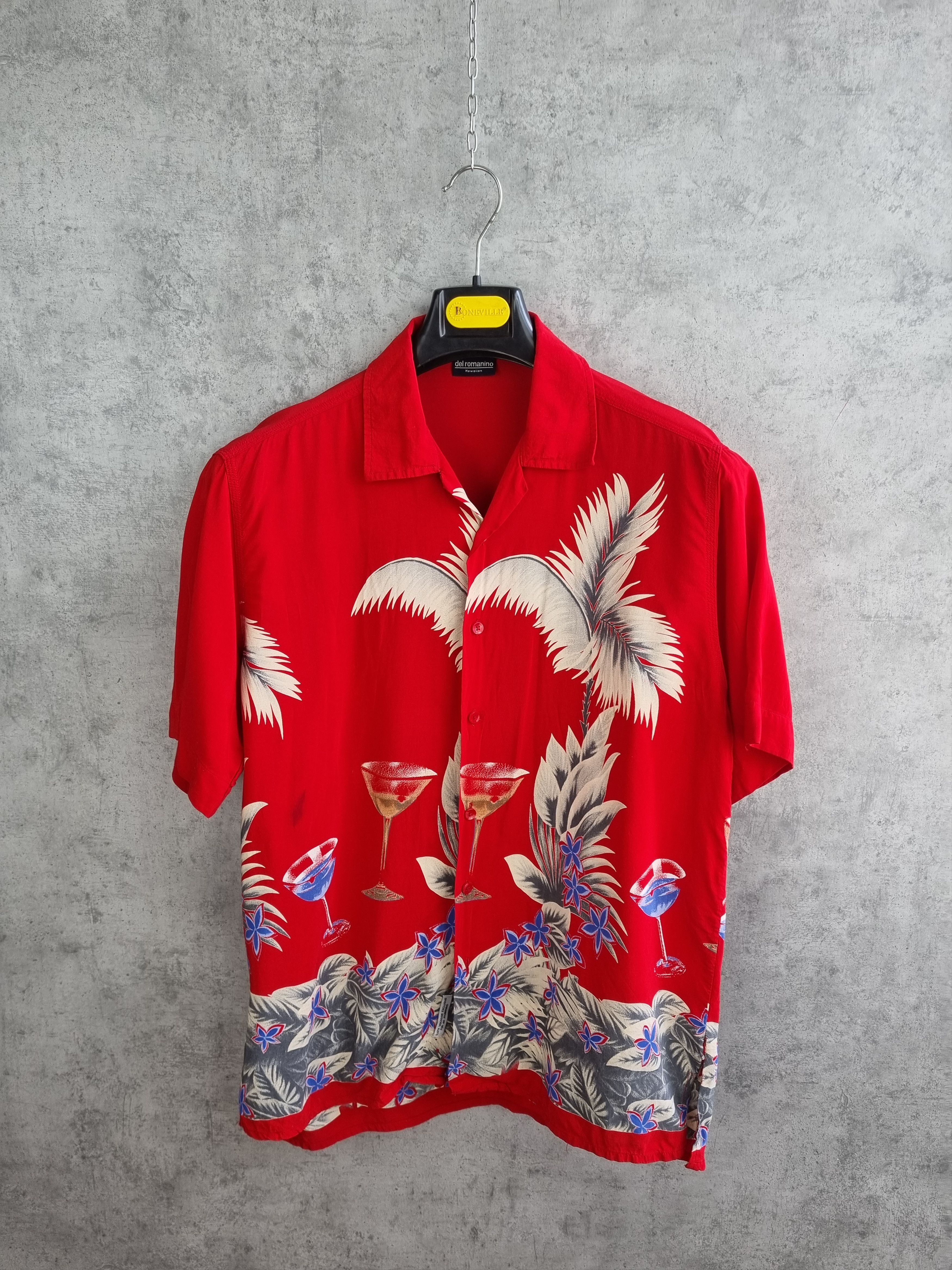 Vintage Del Romanino Hawaiian Viscose Shirt Beauty Size US M / EU 48-50 / 2 - 2 Thumbnail