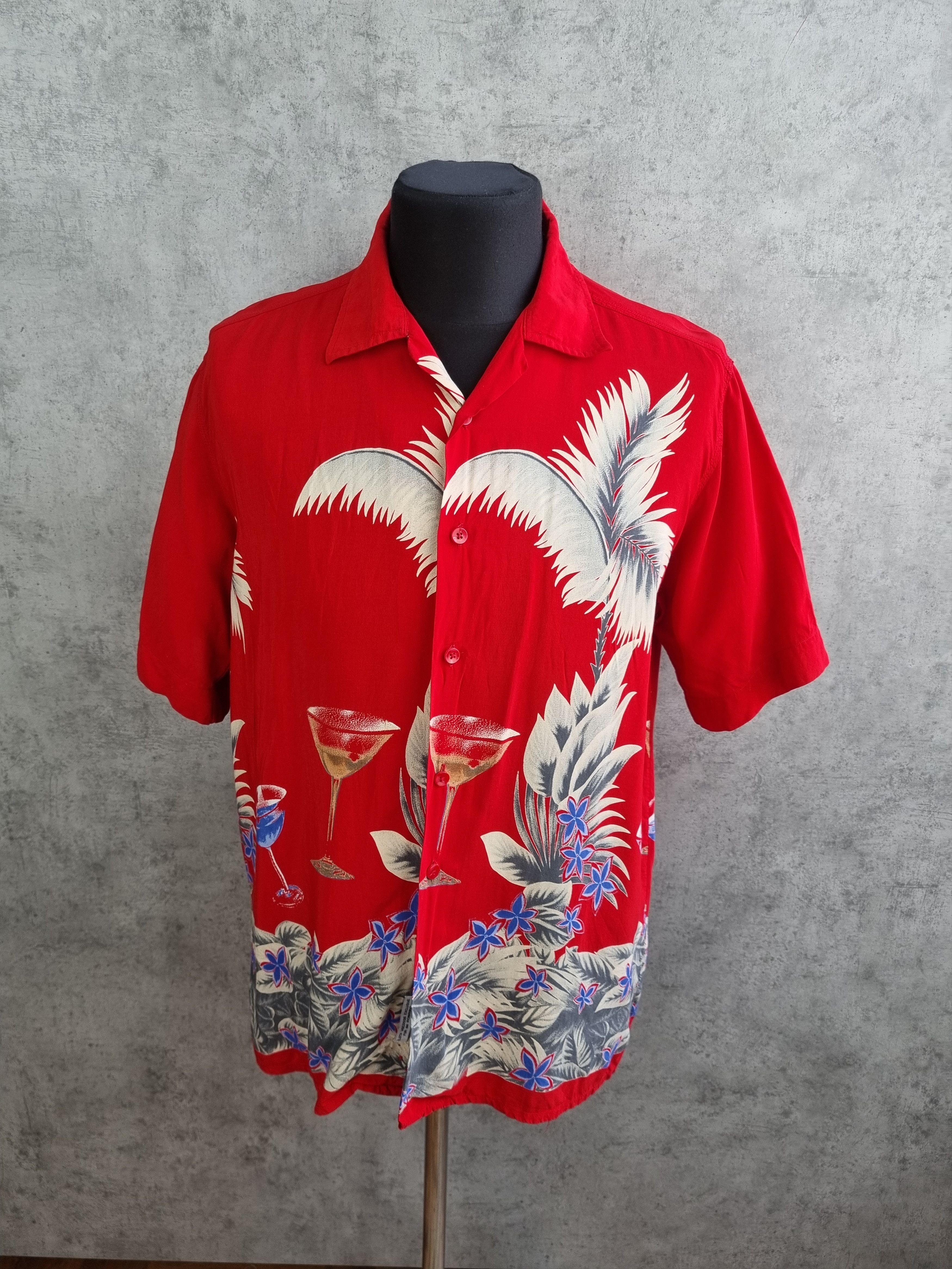 Vintage Del Romanino Hawaiian Viscose Shirt Beauty Size US M / EU 48-50 / 2 - 1 Thumbnail