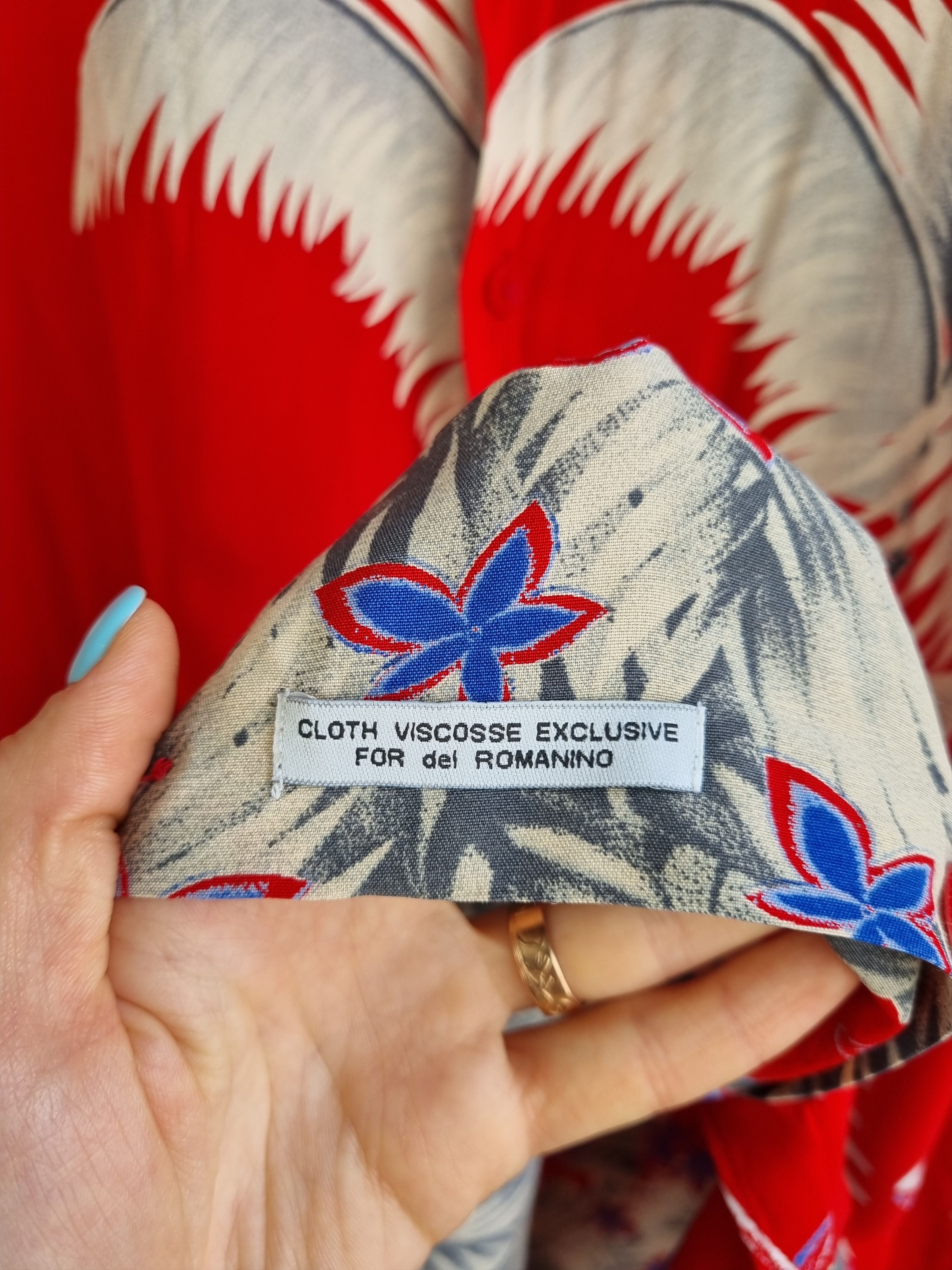 Vintage Del Romanino Hawaiian Viscose Shirt Beauty Size US M / EU 48-50 / 2 - 7 Thumbnail