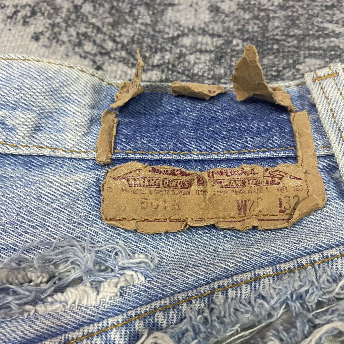 Levi's × Vintage Steals🔥Vintage Levis 550 Distress Naked Denim Jean Short Size 26" / US 2 / IT 38 - 10 Thumbnail