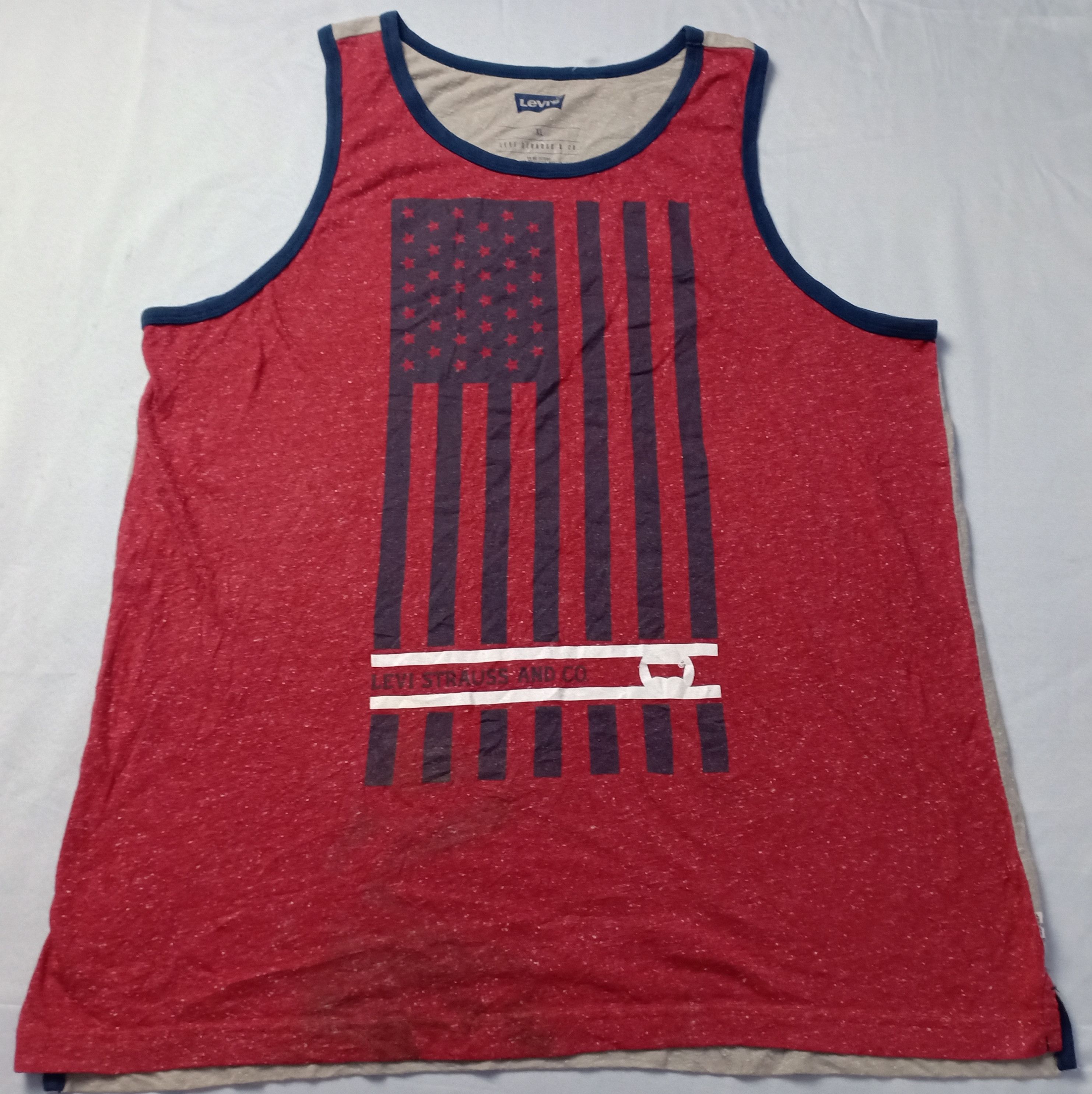 Levi's Levi's Sleeveless T-Shirt USA Flag Stretchable Size US L / EU 52-54 / 3 - 2 Thumbnail