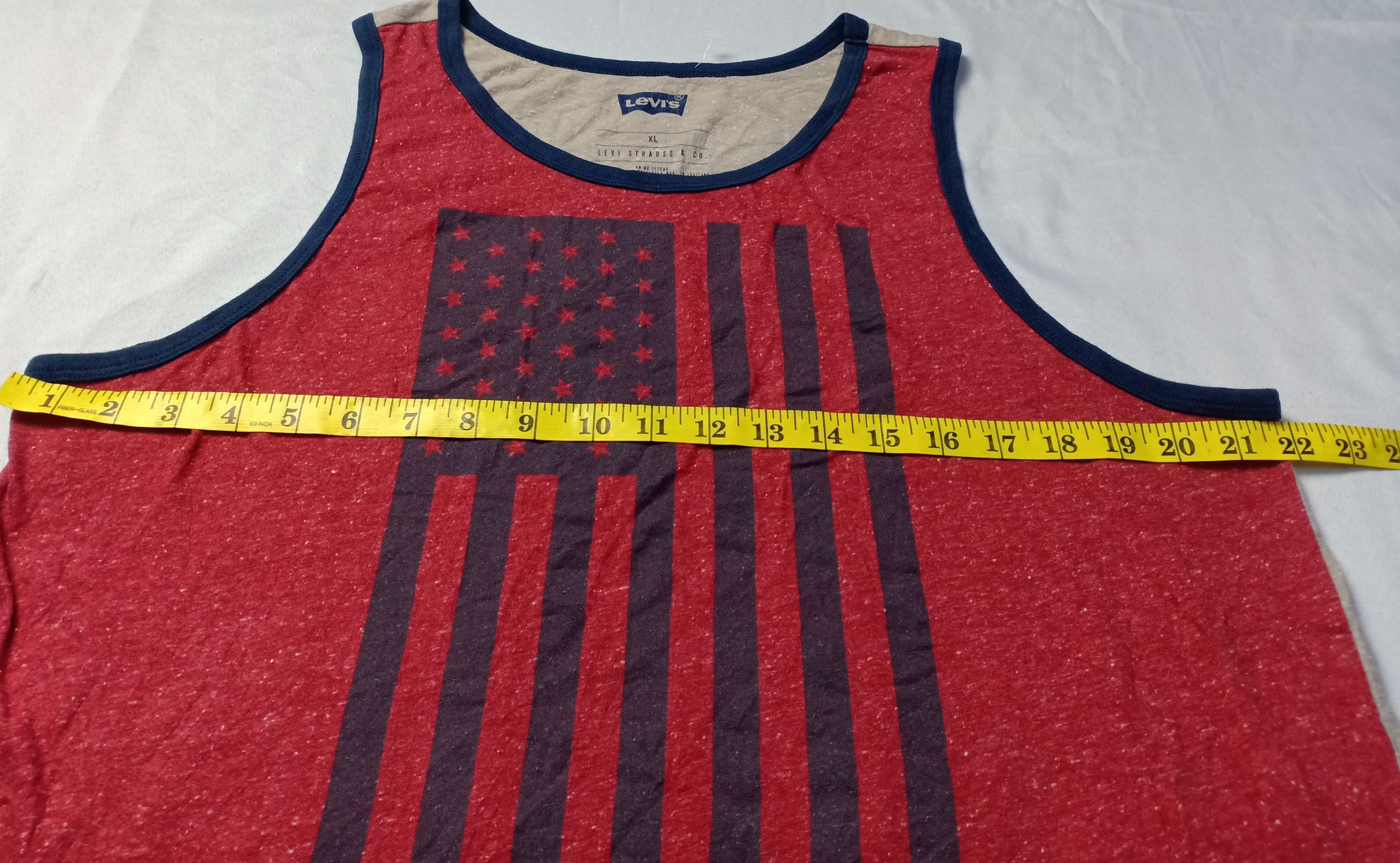 Levi's Levi's Sleeveless T-Shirt USA Flag Stretchable Size US L / EU 52-54 / 3 - 7 Thumbnail