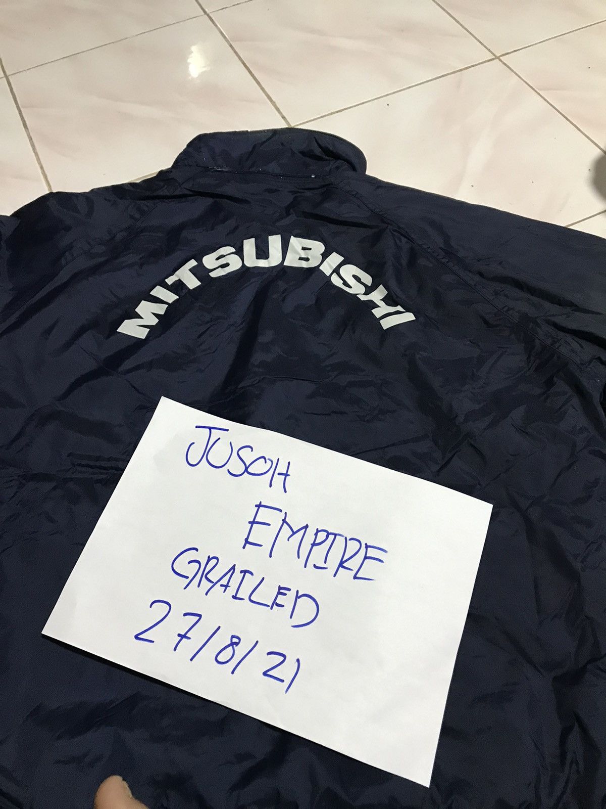 Japanese Brand × Vintage MITSUBISHI WORKER JACKET TOP AUTOMOTIVE BRAND Size US L / EU 52-54 / 3 - 11 Thumbnail