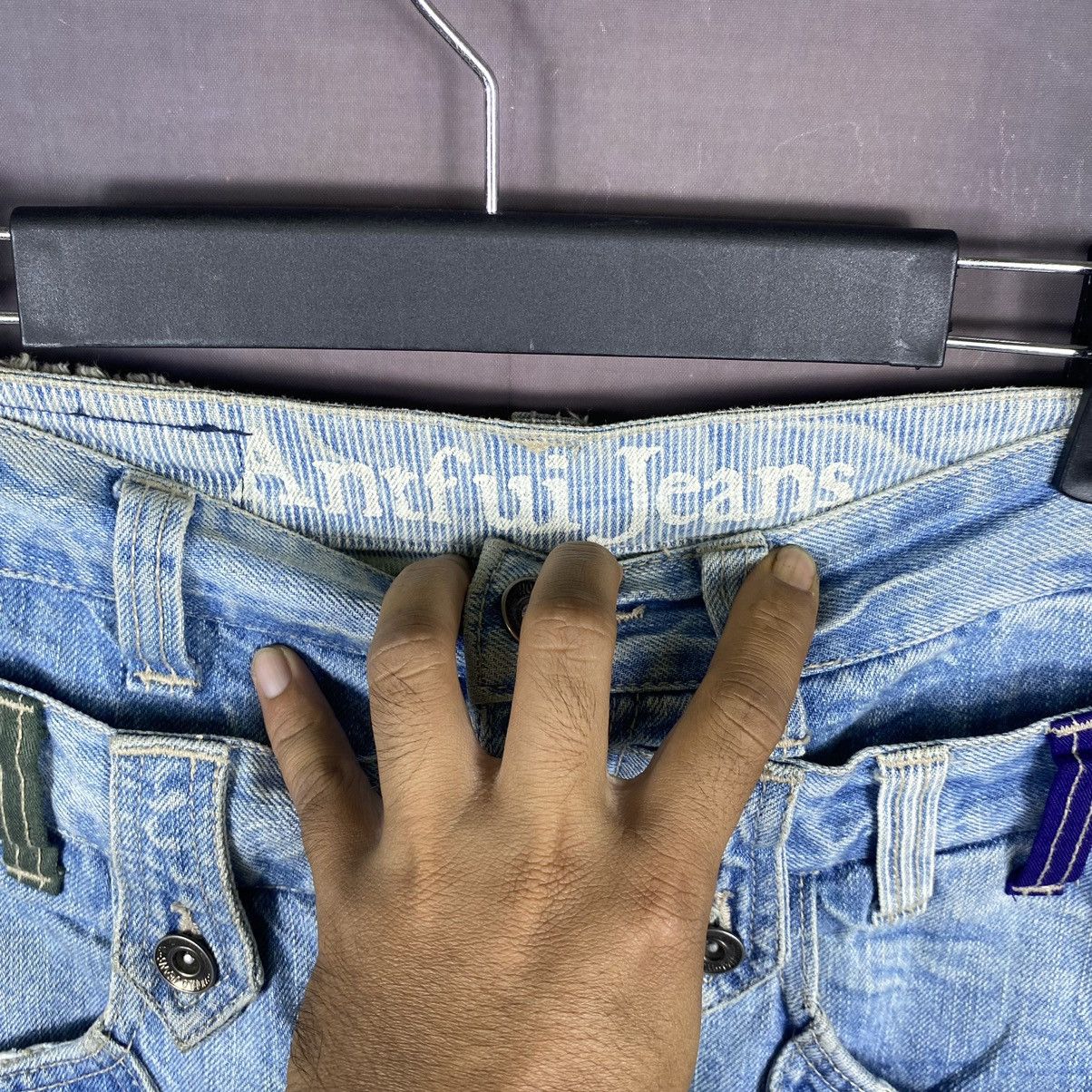 Japanese Brand × Jean × Vintage Vintage Japanese Double Waist Faded Light Washed Blue Jeans Size US 32 / EU 48 - 8 Thumbnail