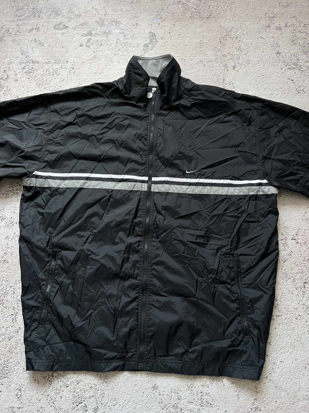 Nike × Vintage Y2k Vintage Nike Nylon Black Light Jacket Size US XL / EU 56 / 4 - 6 Thumbnail