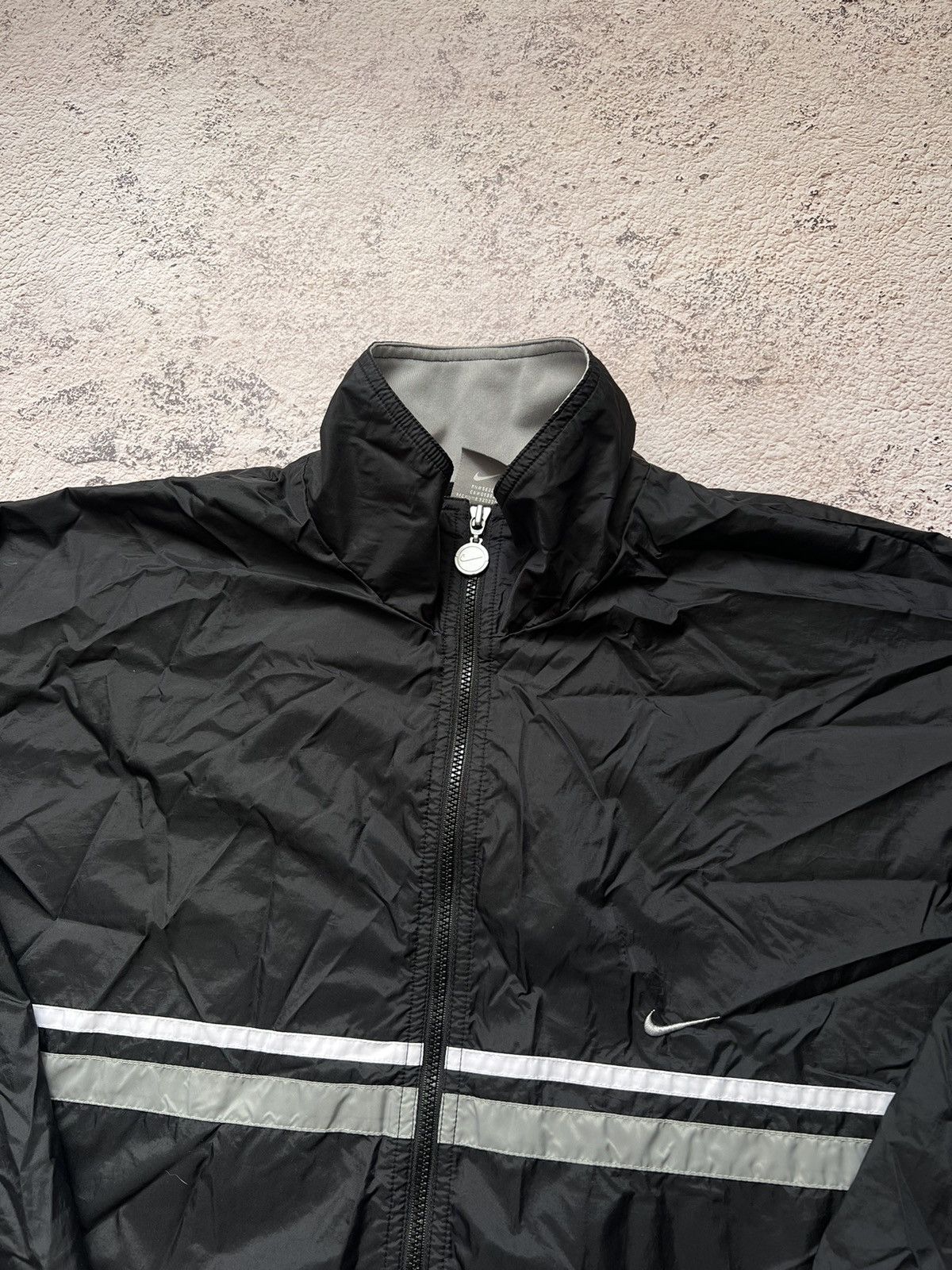 Nike × Vintage Y2k Vintage Nike Nylon Black Light Jacket Size US XL / EU 56 / 4 - 5 Thumbnail