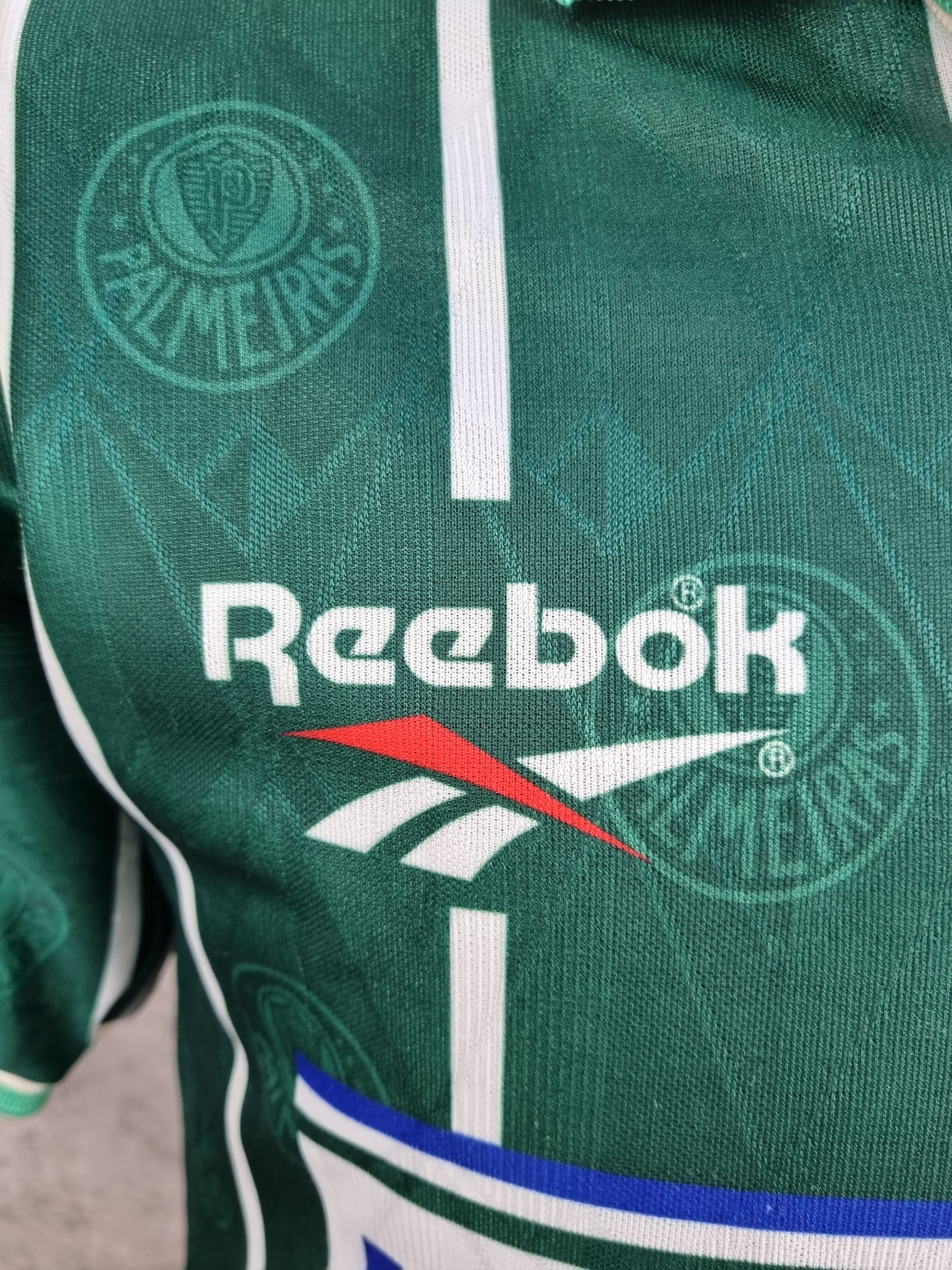 Reebok × Vintage 1996 F.P.F. S.E. Palmeiras Parmalat Vintage Reebok Jersey Size US L / EU 52-54 / 3 - 14 Thumbnail