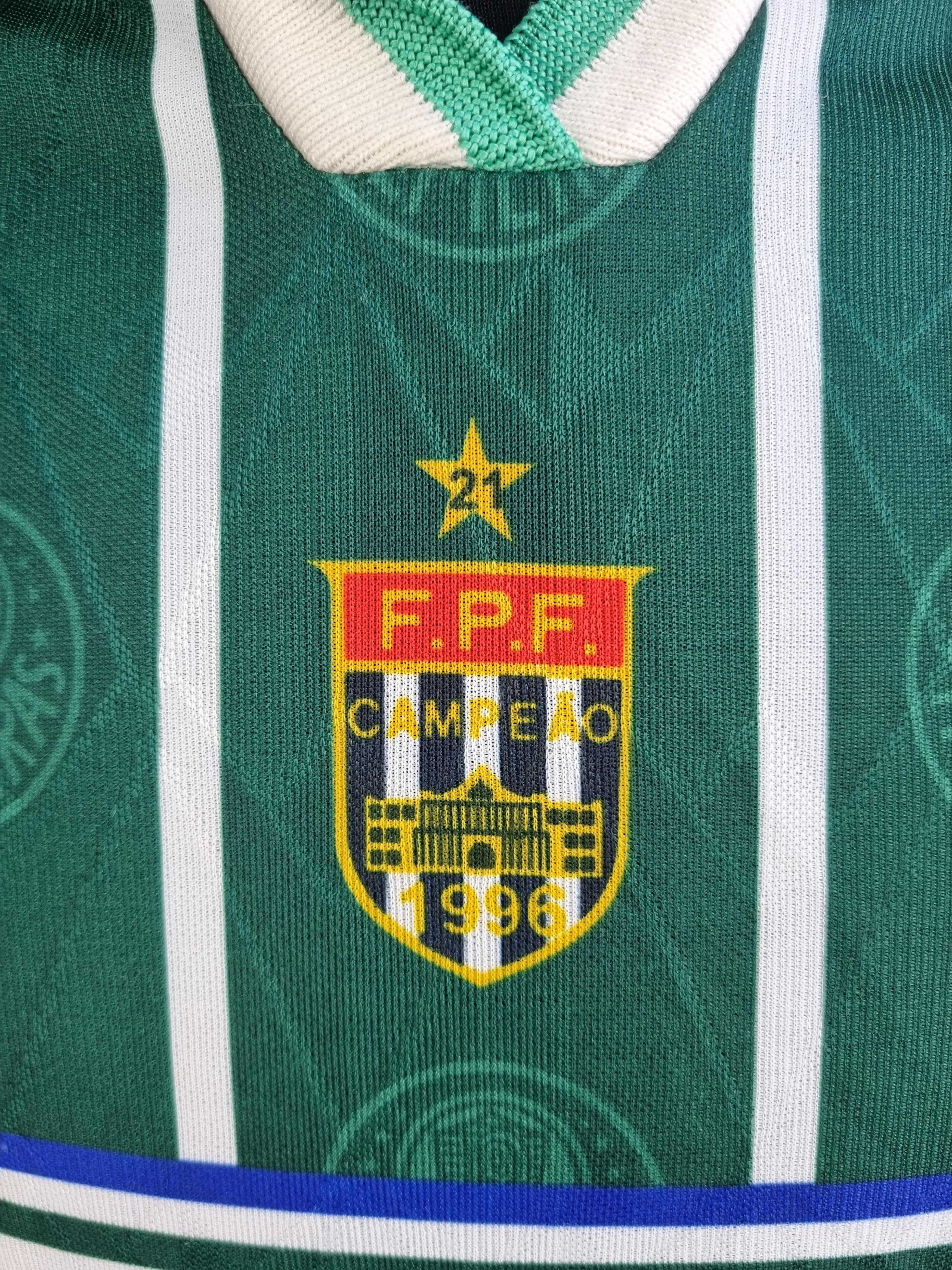 Reebok × Vintage 1996 F.P.F. S.E. Palmeiras Parmalat Vintage Reebok Jersey Size US L / EU 52-54 / 3 - 6 Thumbnail