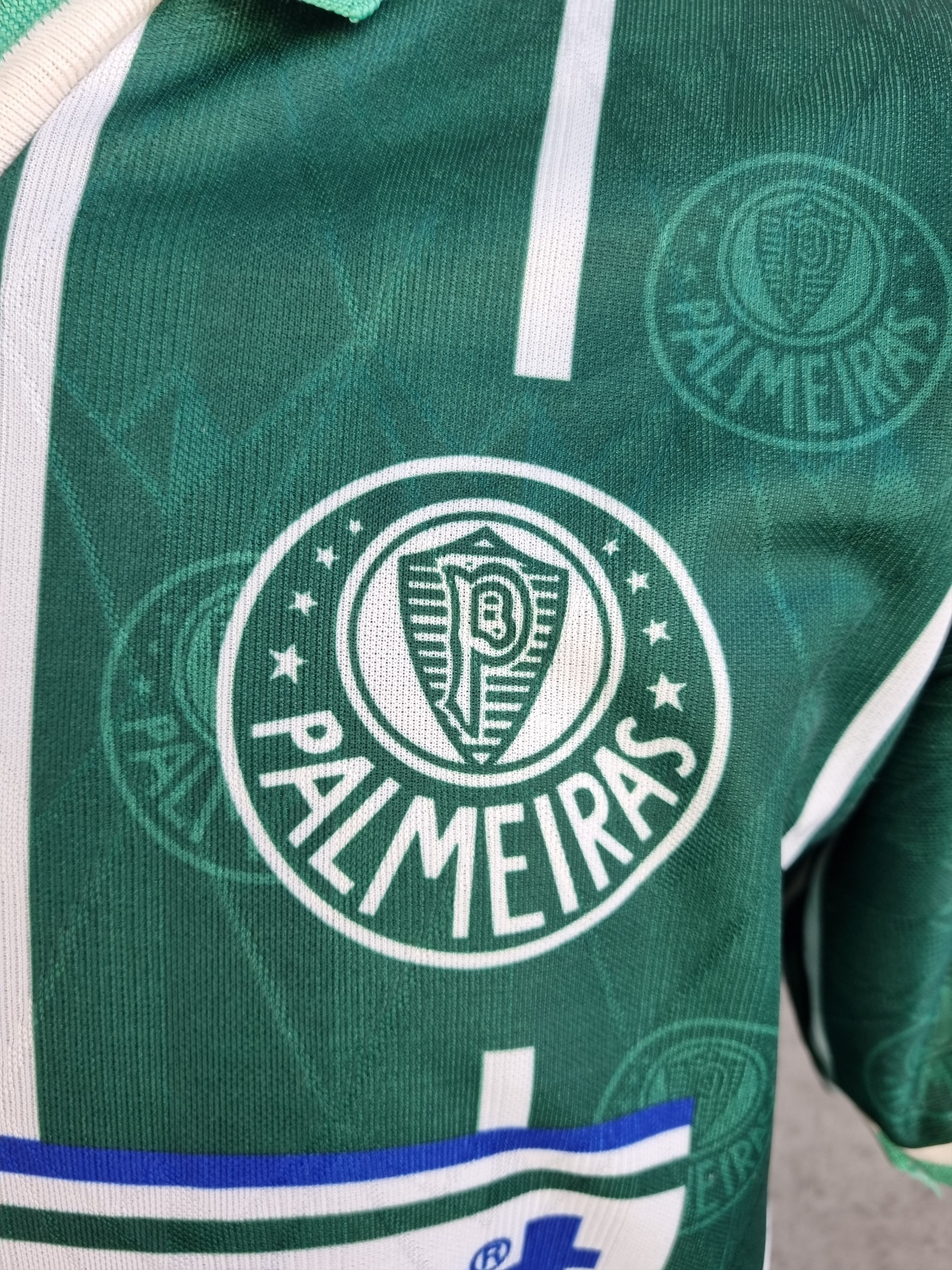 Reebok × Vintage 1996 F.P.F. S.E. Palmeiras Parmalat Vintage Reebok Jersey Size US L / EU 52-54 / 3 - 7 Thumbnail