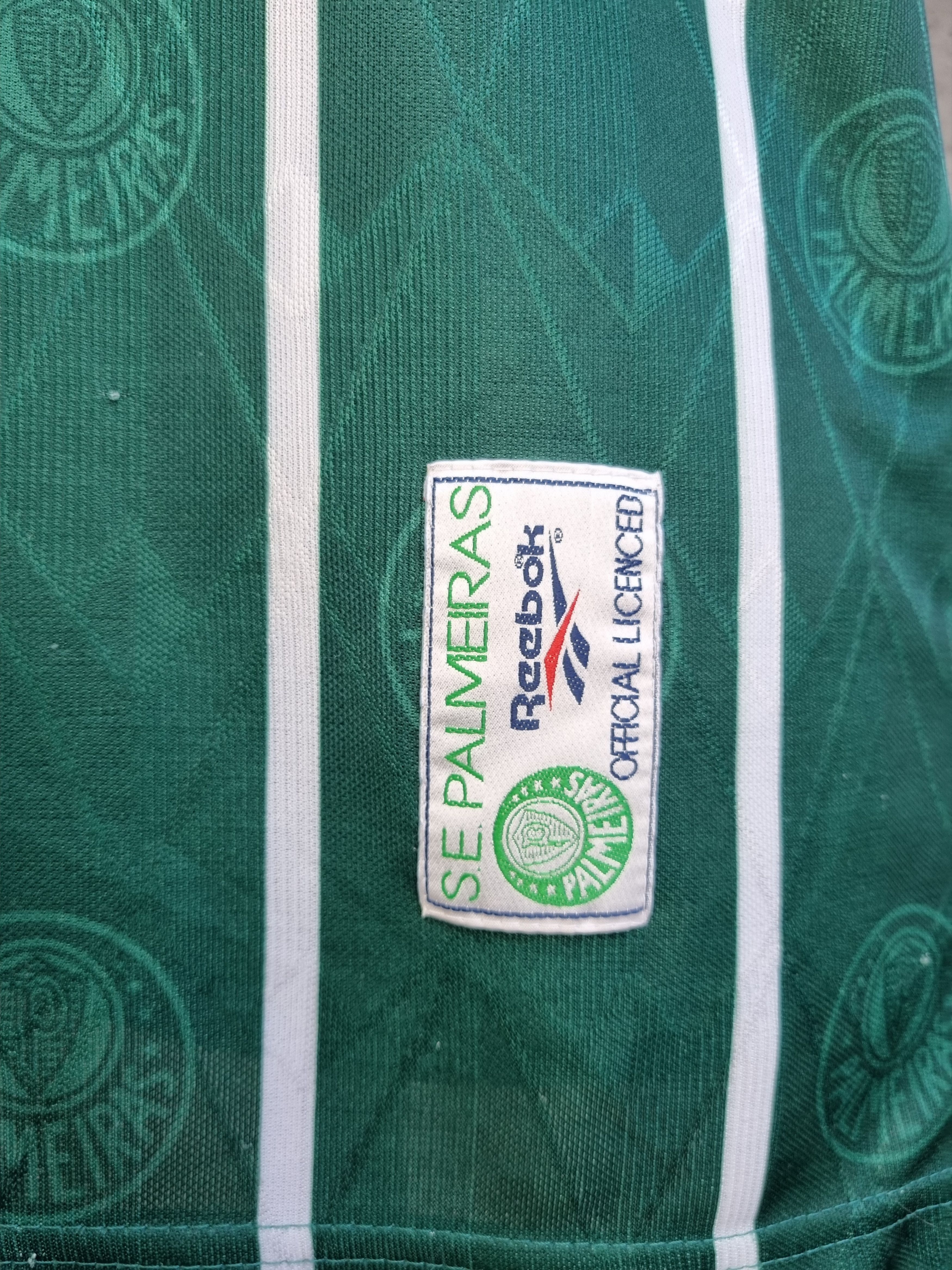 Reebok × Vintage 1996 F.P.F. S.E. Palmeiras Parmalat Vintage Reebok Jersey Size US L / EU 52-54 / 3 - 5 Thumbnail