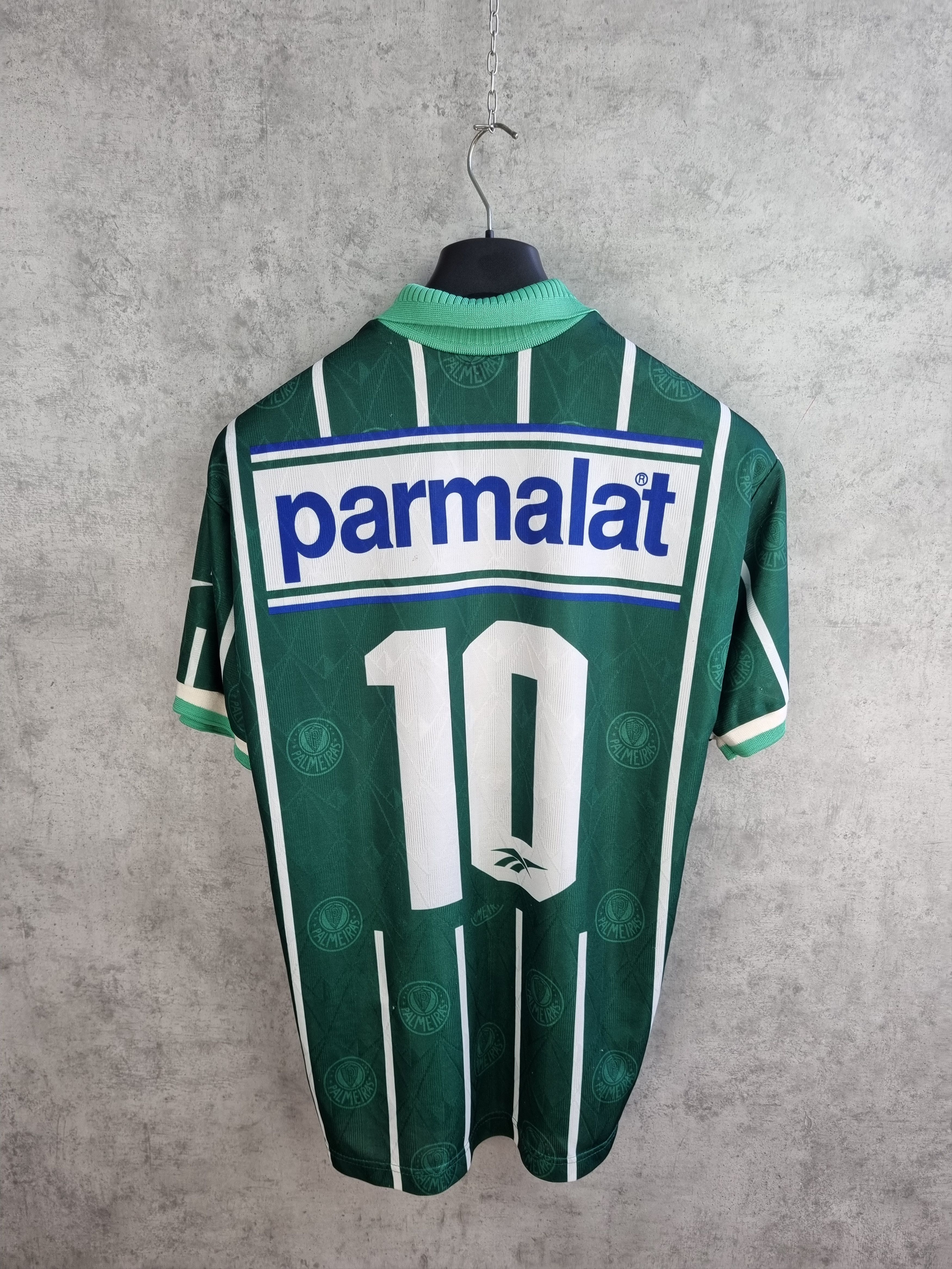 Reebok × Vintage 1996 F.P.F. S.E. Palmeiras Parmalat Vintage Reebok Jersey Size US L / EU 52-54 / 3 - 4 Thumbnail