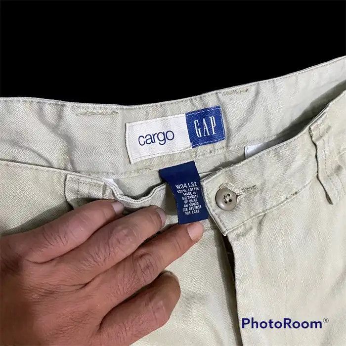 Gap Vintage HBT GAP Multi Pocket Baggy Cargo Pants Size US 34 / EU 50 - 10 Thumbnail