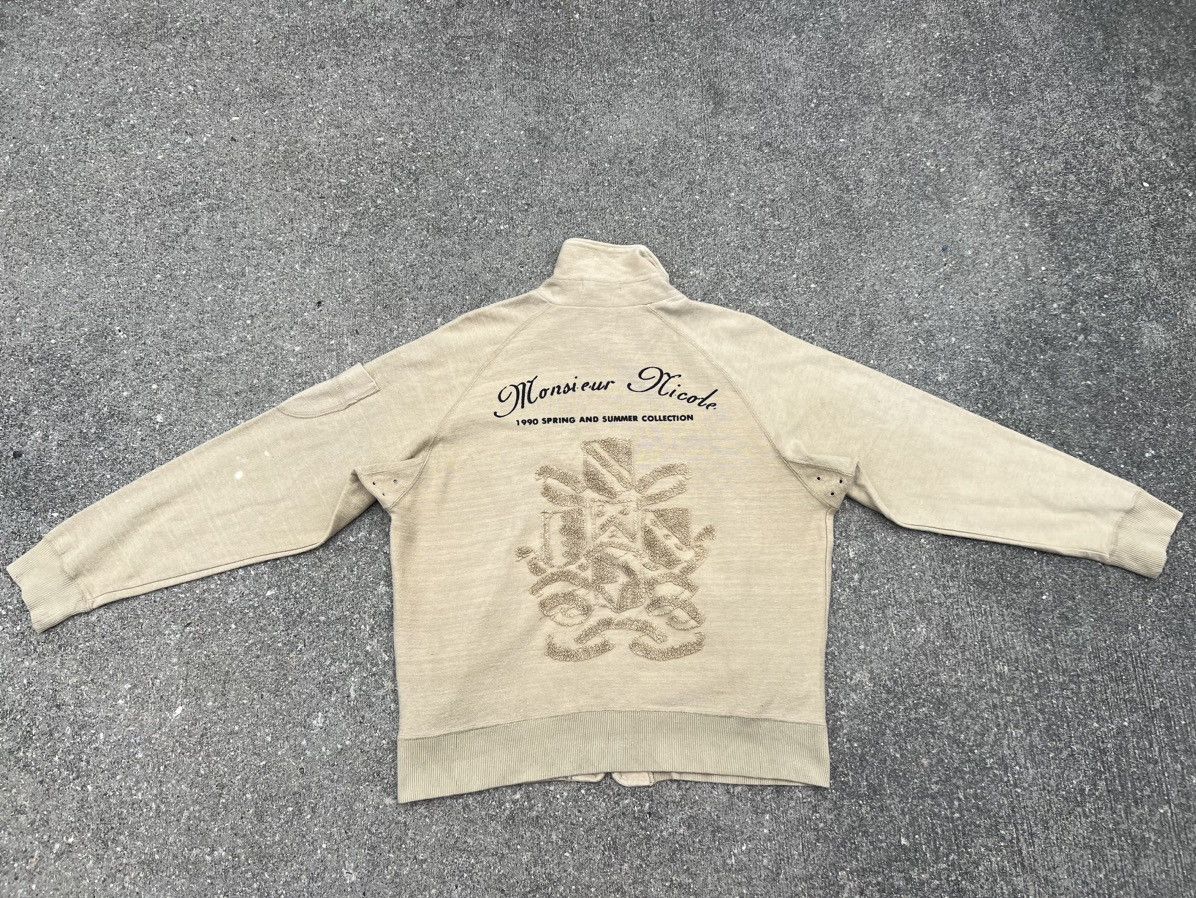 Matsuda Vintage 1990 S/S Collection Monsieur Nicole Zipper Sweater Size US L / EU 52-54 / 3 - 17 Thumbnail