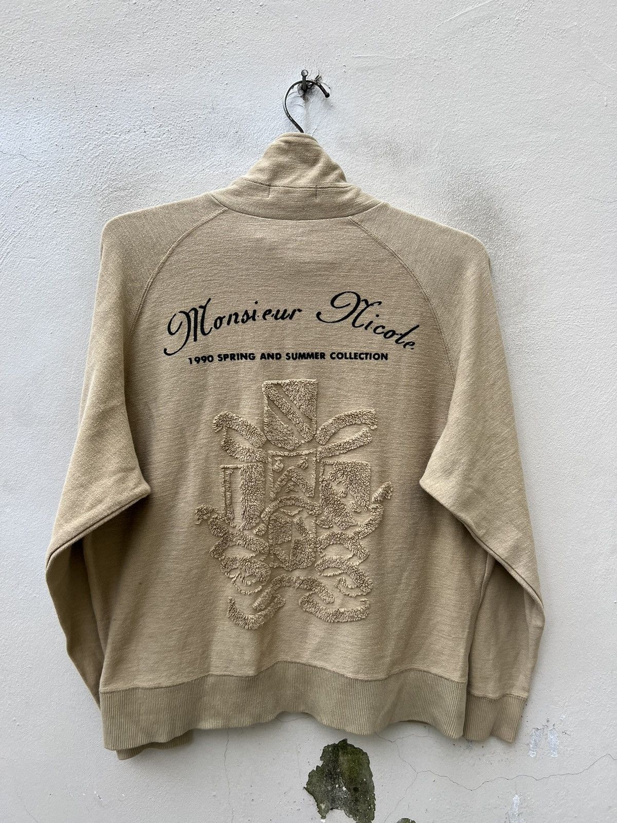 Matsuda Vintage 1990 S/S Collection Monsieur Nicole Zipper Sweater Size US L / EU 52-54 / 3 - 1 Thumbnail