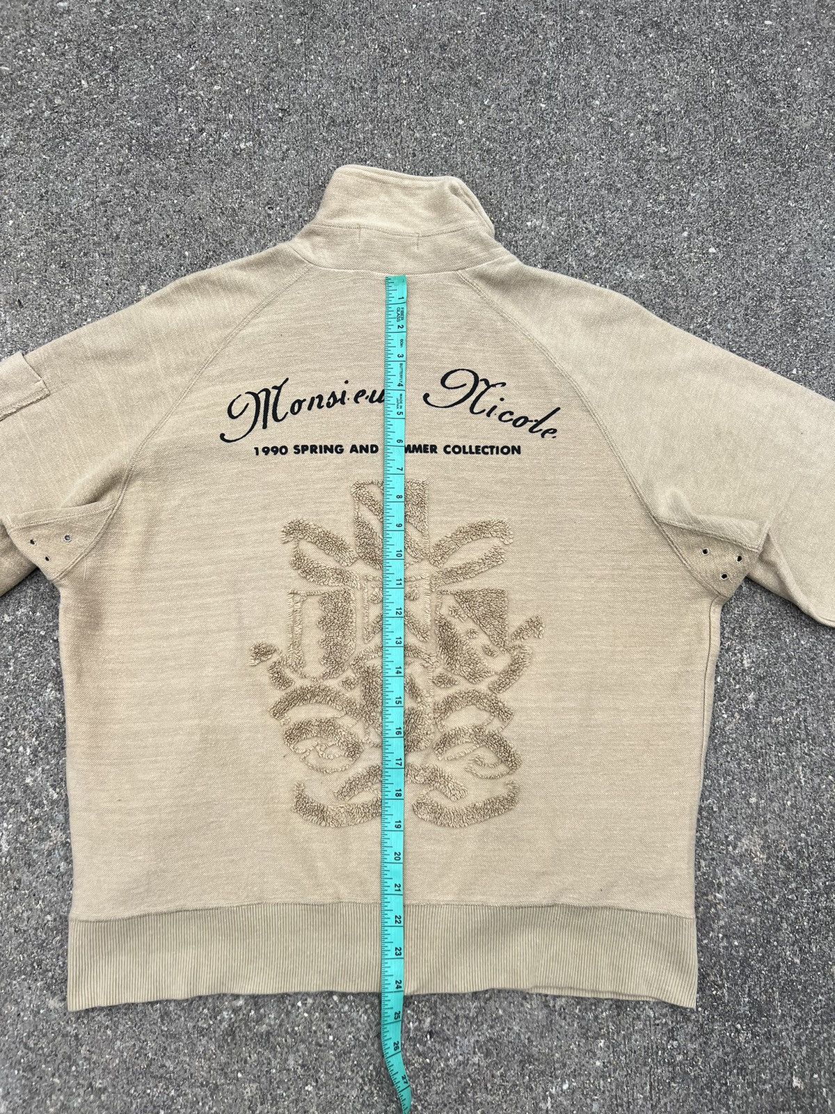 Matsuda Vintage 1990 S/S Collection Monsieur Nicole Zipper Sweater Size US L / EU 52-54 / 3 - 18 Thumbnail
