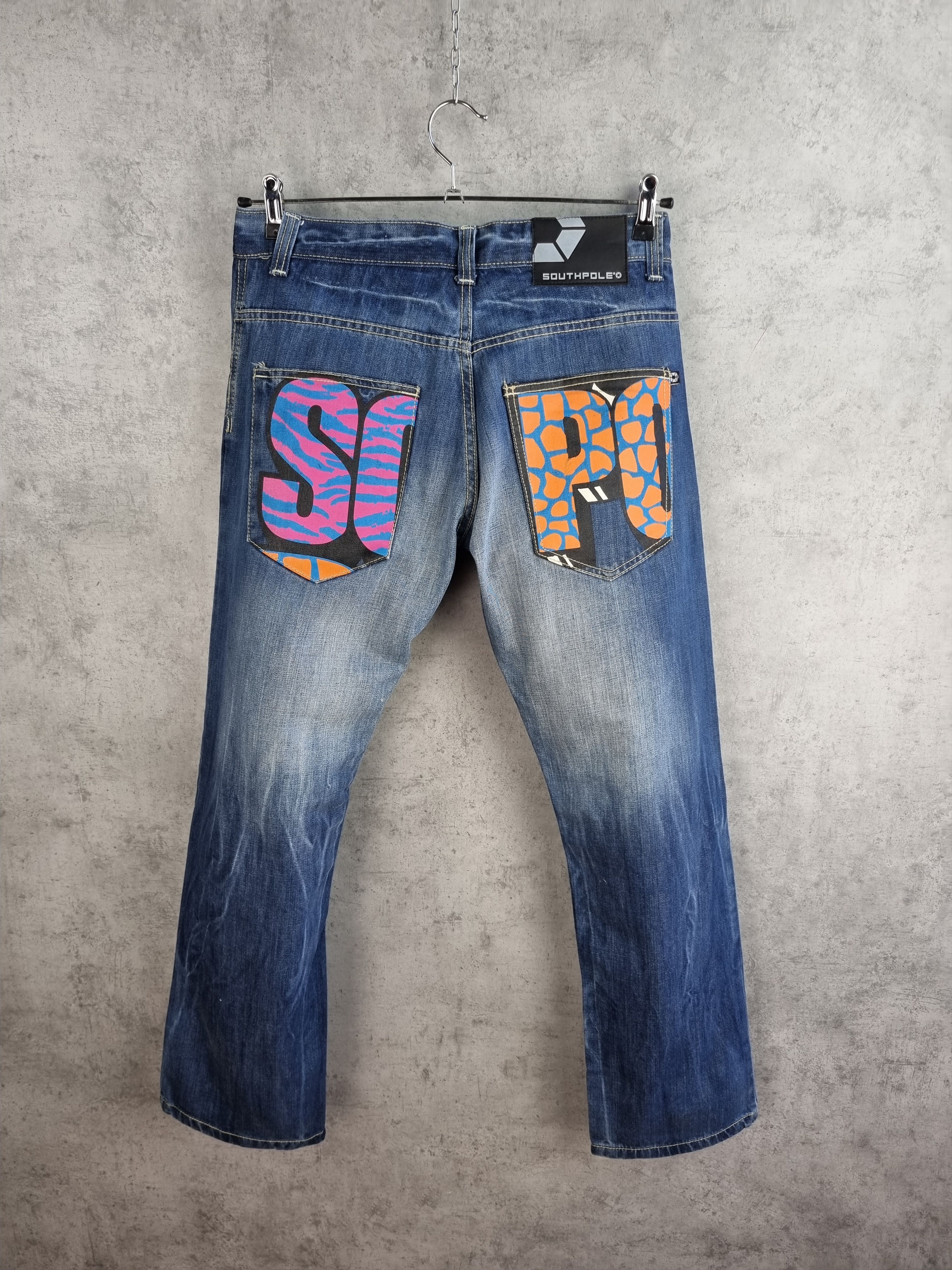 Japanese Brand × Southpole South Pole Big Logo Attractive Denim Jeans Size US 30 / EU 46 - 1 Thumbnail