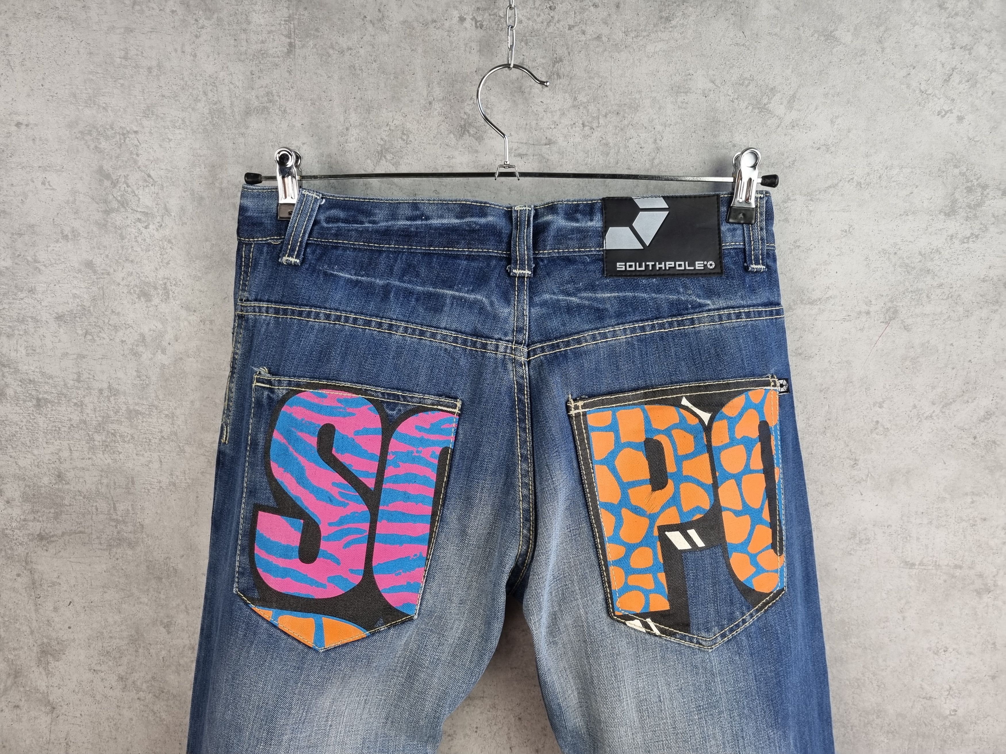 Japanese Brand × Southpole South Pole Big Logo Attractive Denim Jeans Size US 30 / EU 46 - 4 Thumbnail
