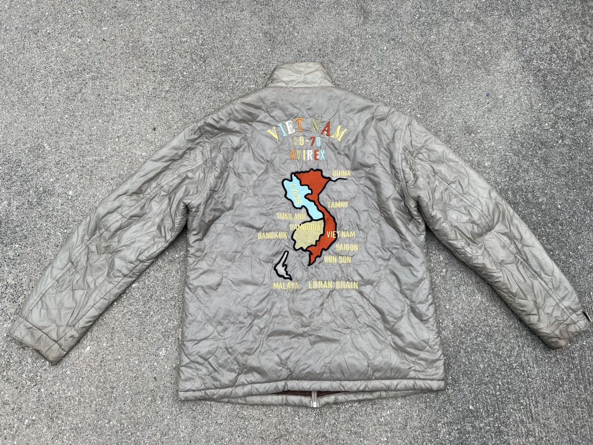 Avirex VTG Avirex Nam War Memorabilia Quilted Souvenir Tour Jacket Size US XL / EU 56 / 4 - 24 Thumbnail