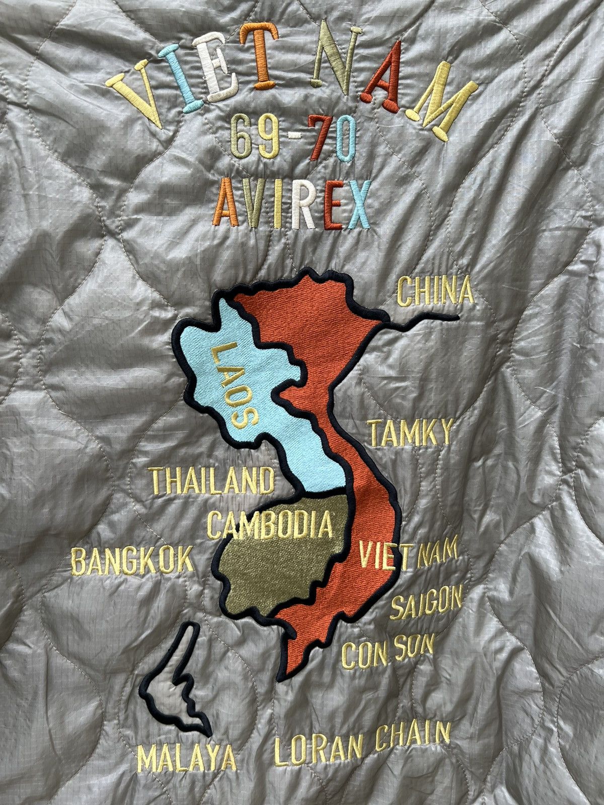 Avirex VTG Avirex Nam War Memorabilia Quilted Souvenir Tour Jacket Size US XL / EU 56 / 4 - 12 Thumbnail