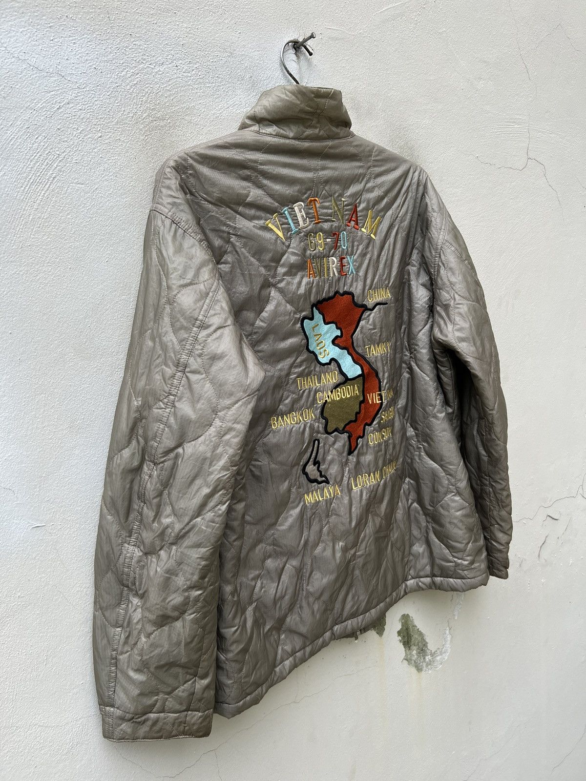 Avirex VTG Avirex Nam War Memorabilia Quilted Souvenir Tour Jacket Size US XL / EU 56 / 4 - 14 Thumbnail