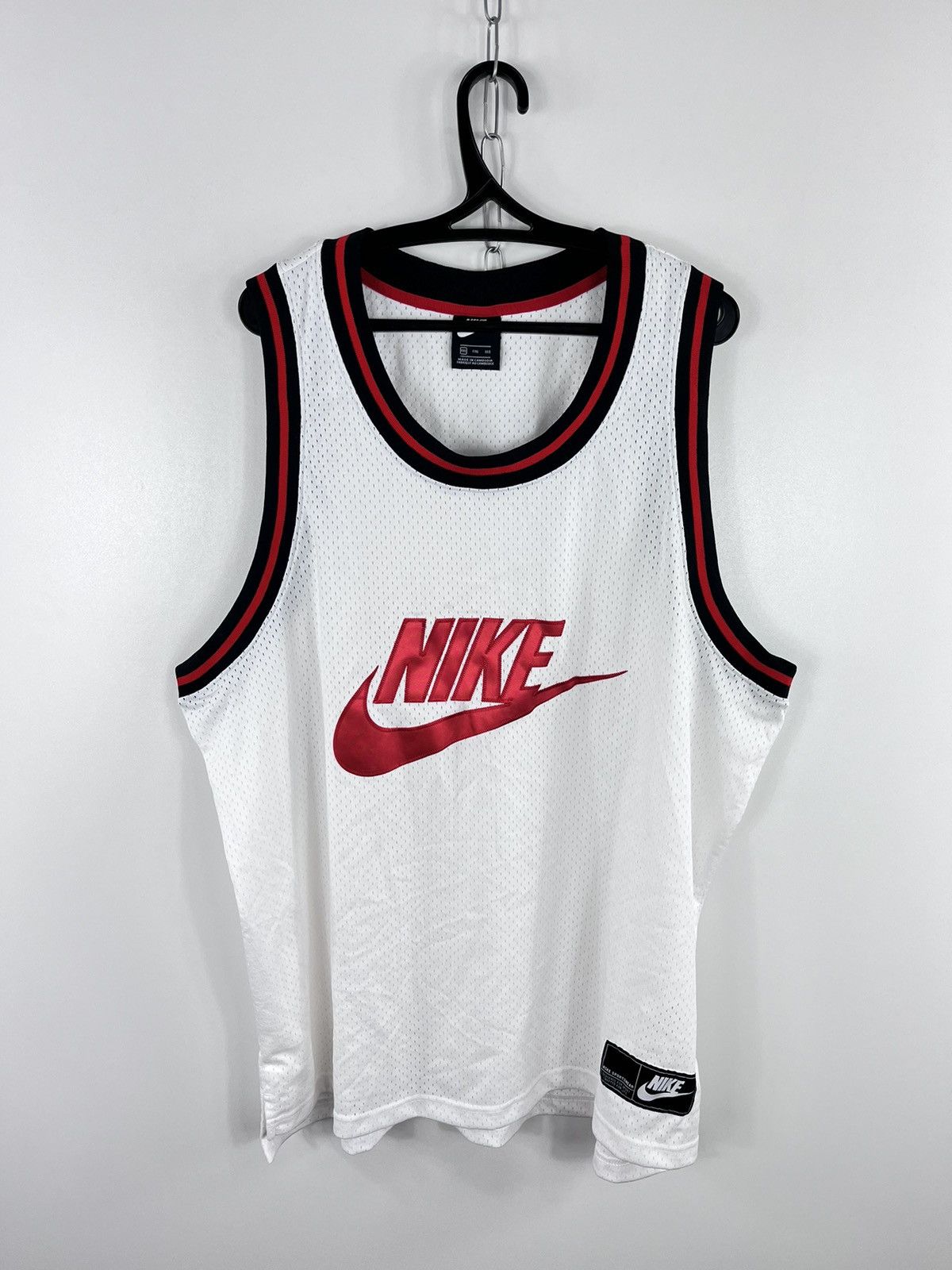 Nike Nike Tank Tops Sleeveless Spell Out Big Logo White Size 2XL Size US XXL / EU 58 / 5 - 1 Thumbnail
