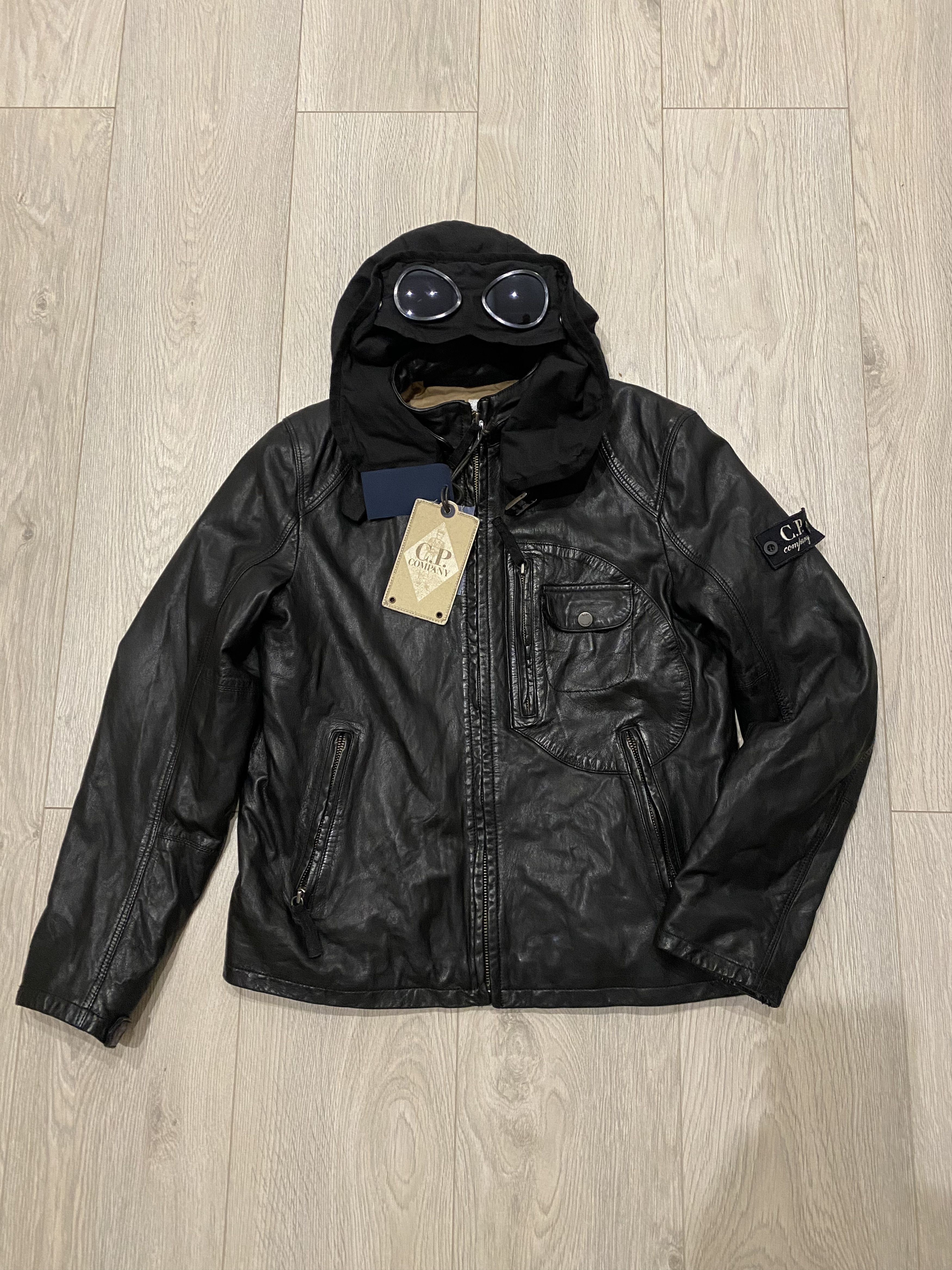 C.P. Company C.P. Company Junior Leather Mille Miglia jacket Size