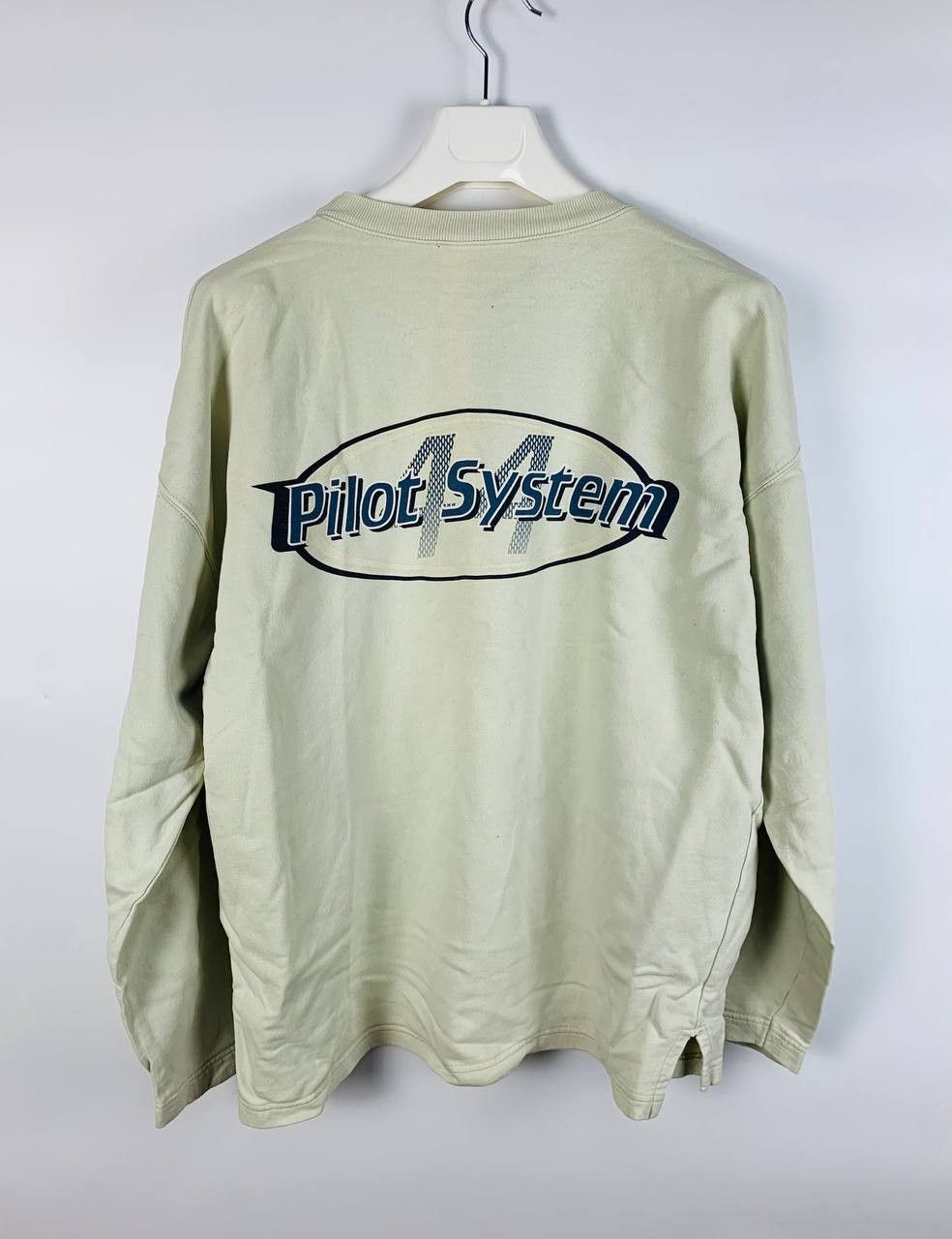Vintage Pilot System Vintage sweatshirt cotton grey L Size US L / EU 52-54 / 3 - 7 Thumbnail